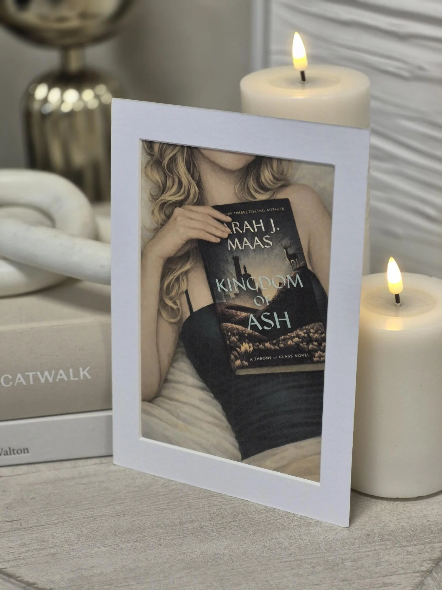 KINGDOM of ASH Inspired Mounted Print | Bookish Wall Art | Romantasy Reader Gift | Stylish Book Decor