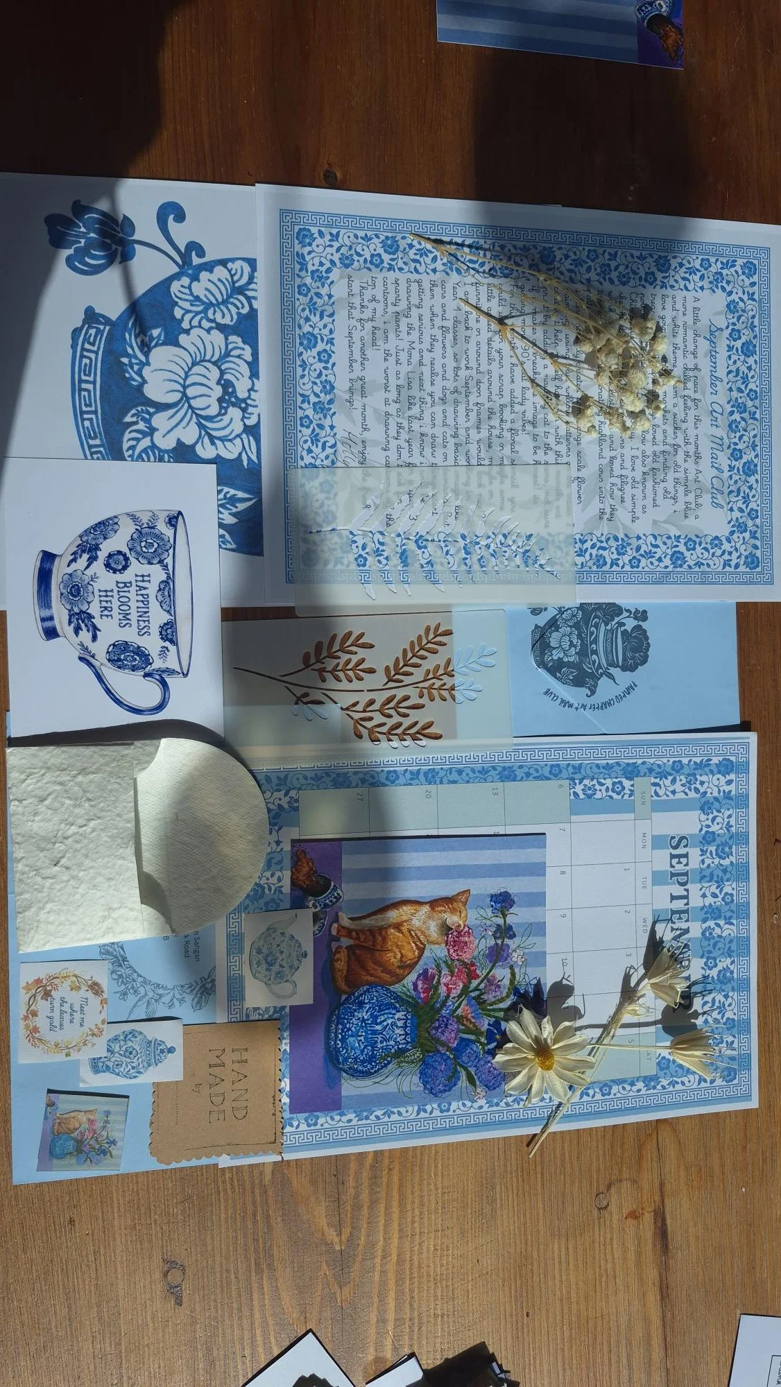 September ART theme mailing club