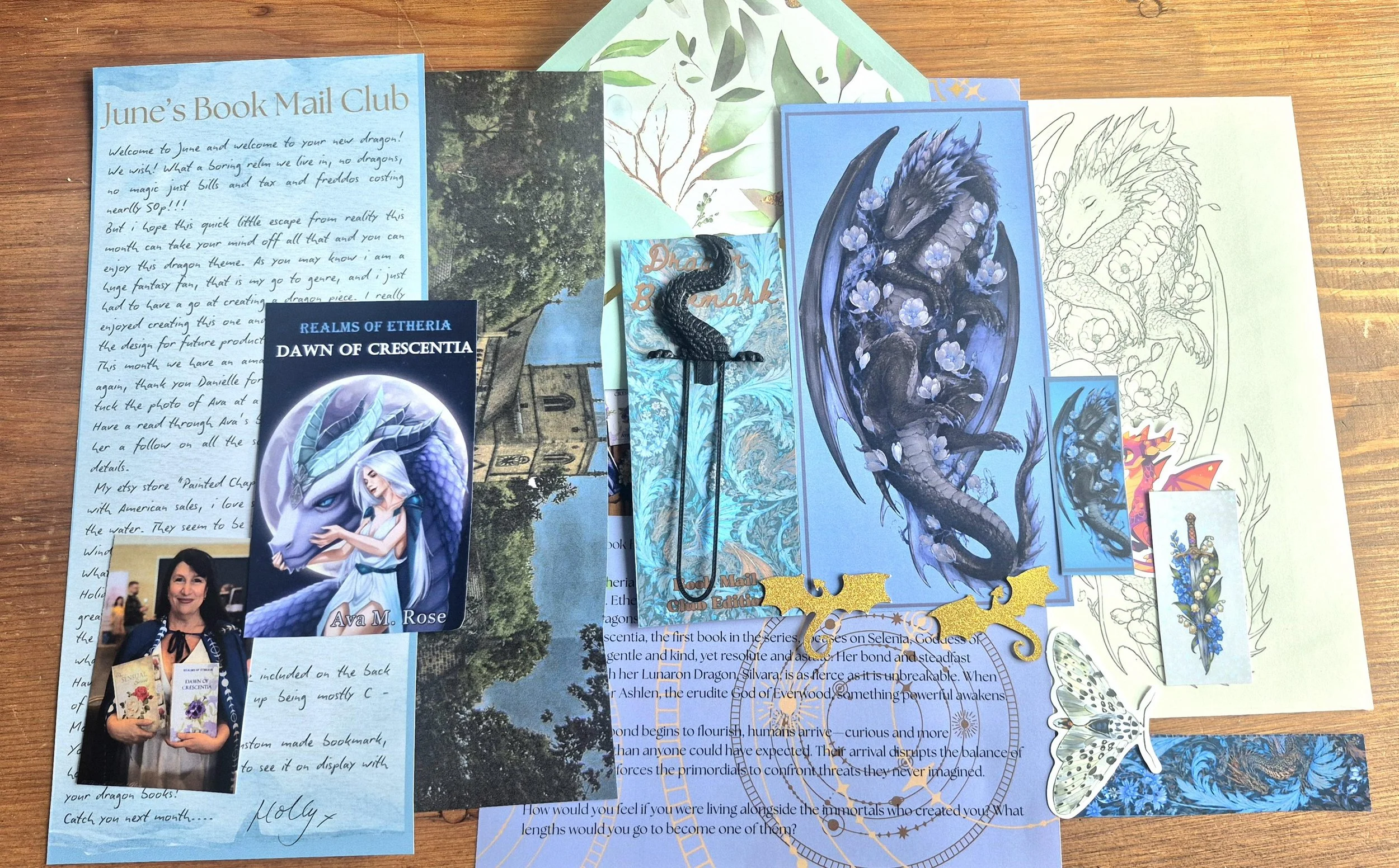June Dragon theme Book mailing club