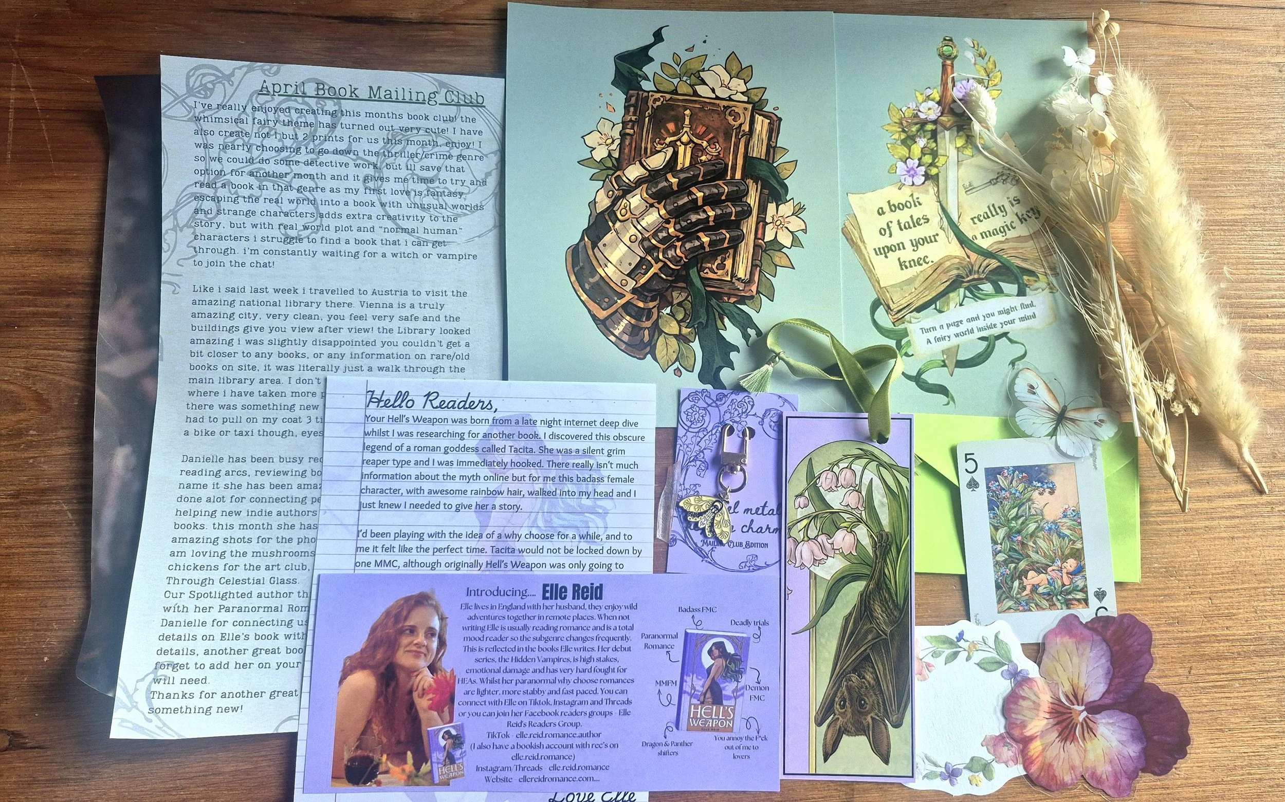 April Book theme mailing club