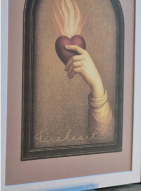 Medieval FIREHEART painting