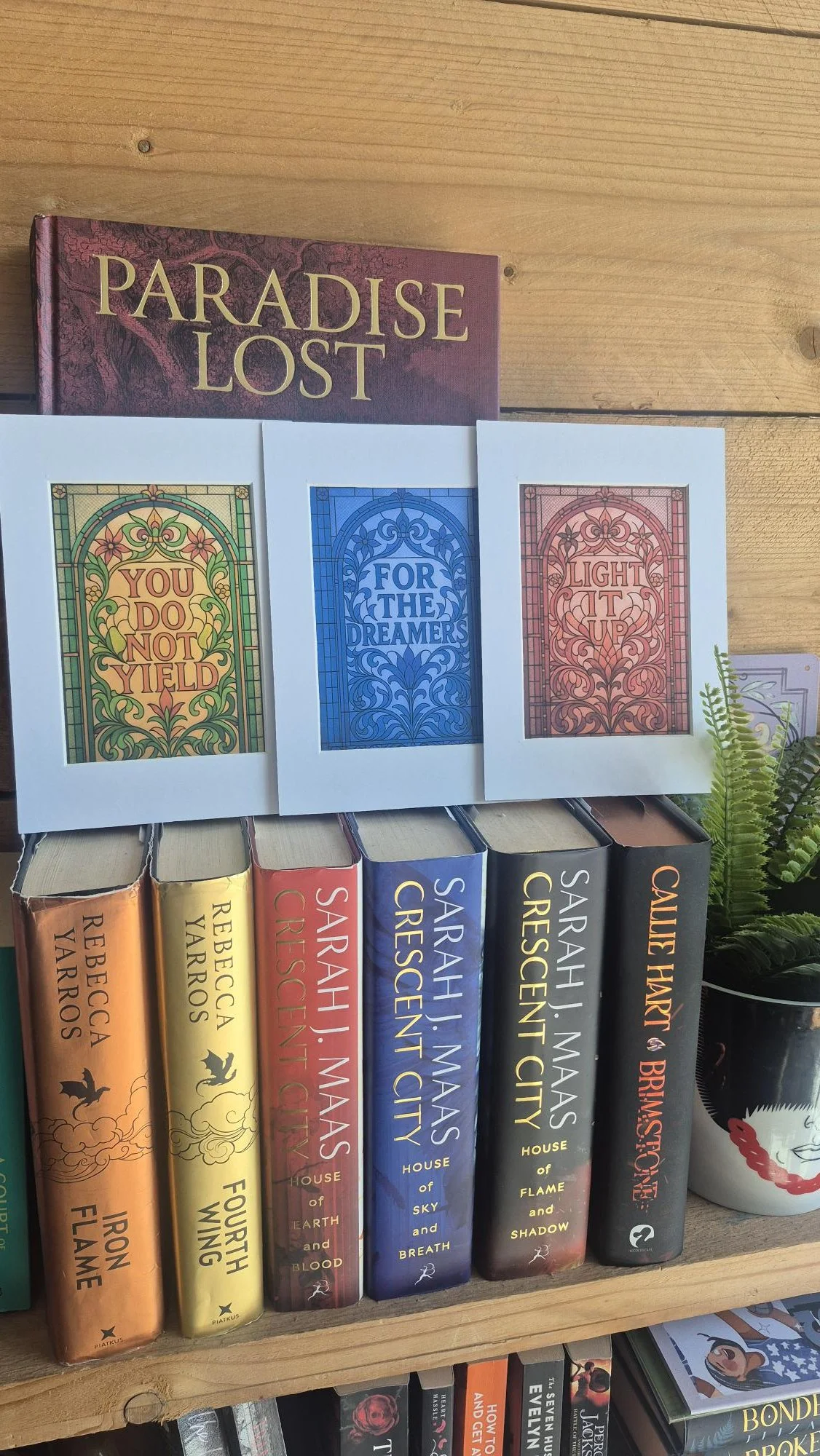 Set of 3 Colourful Fantasy Romance Art Prints, Sarah J Maas Inspired Book Quote Wall Art, Romantasy Decor, Stylish Book Merch