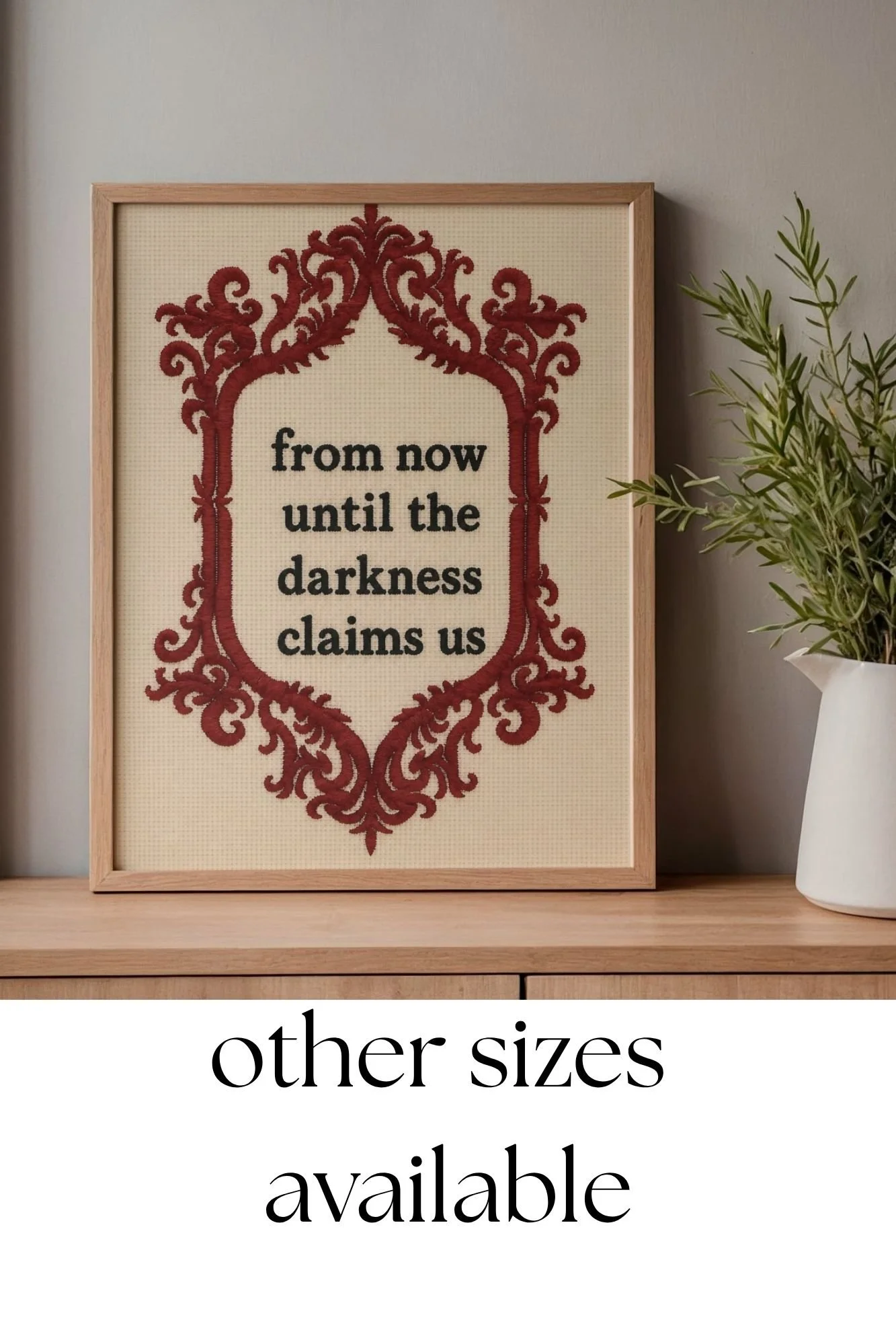 Fantasy Book Quote Print | Manon the 13 witches | TOG Gothic Wall Art | Book Lover Gift