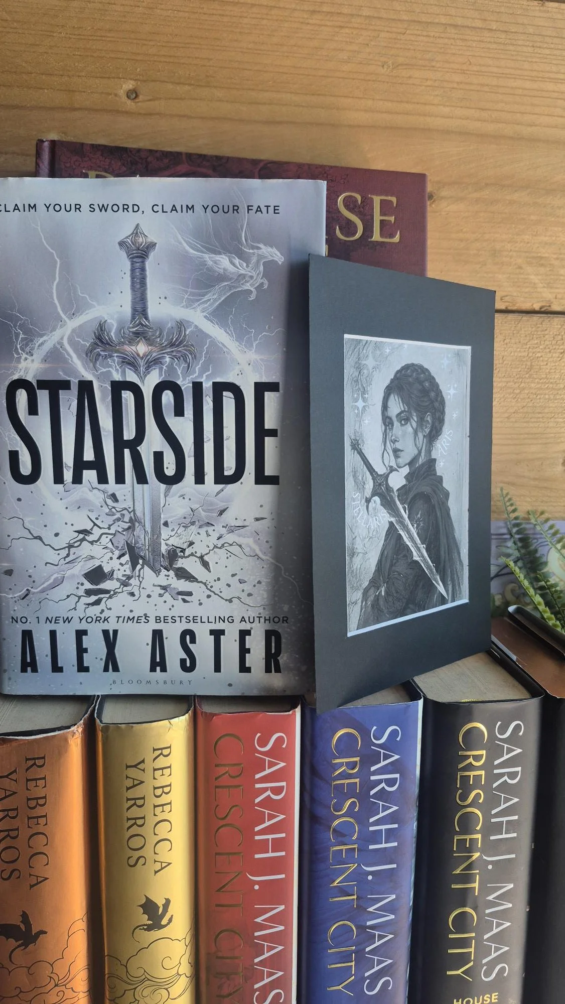 ARIS STARSIDE Art Print | Fantasy Bookish Wall Art | Bookshelf Decor | Gothic Reader Gift | Celestial Star Design