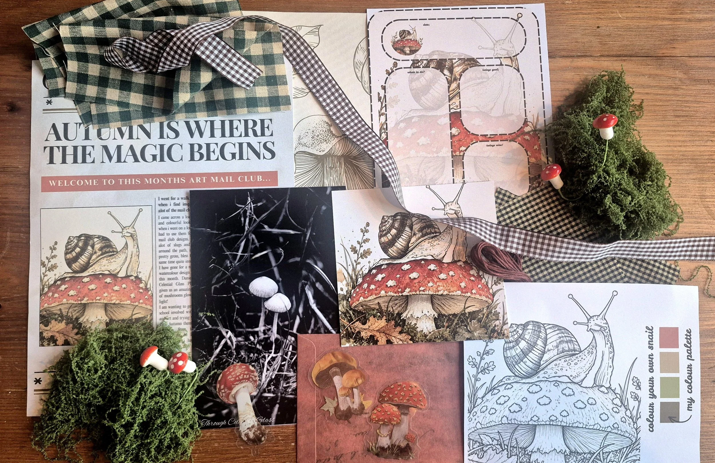 October ART theme mailing club