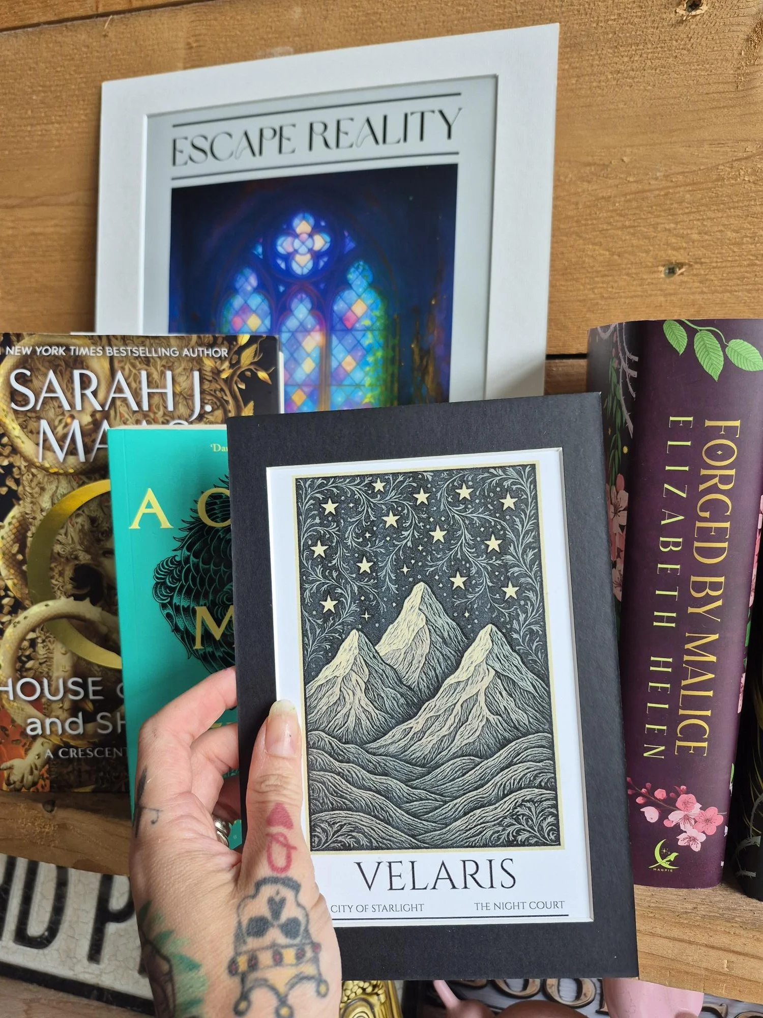 VELARIS FIREHEART Crescent City theme Art, Set of 3! Book Inspired Fan Art Print