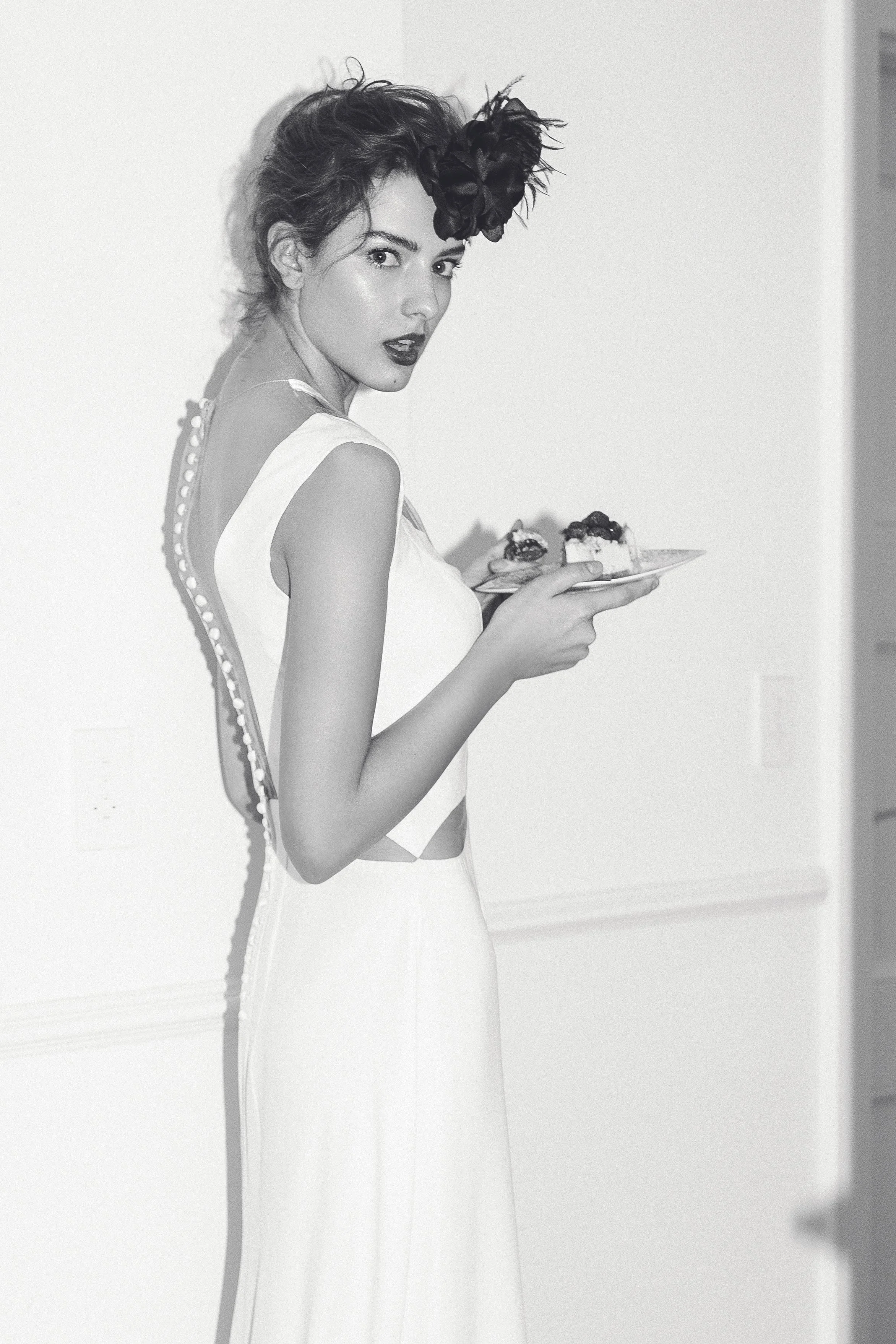 Parlor hair & makeup, black and white bride, machiaj mireasa bucuresti