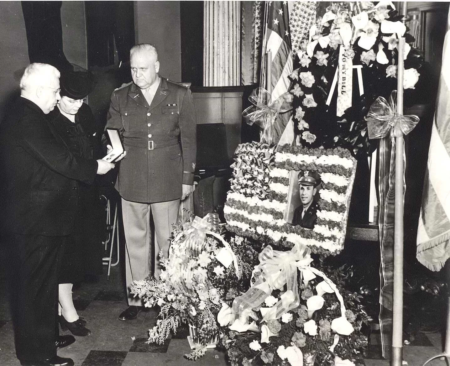 Memorial at HT for William P. Athas killed in WW I l in 1944