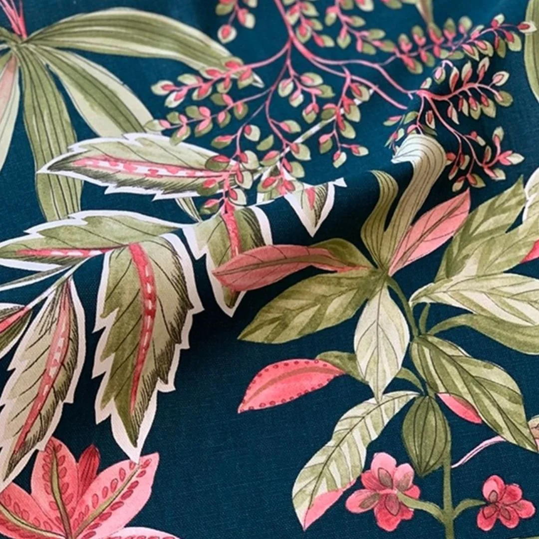 Tissu persan bleu Nour