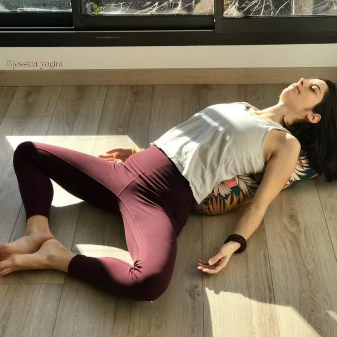 bolster de yoga confortable