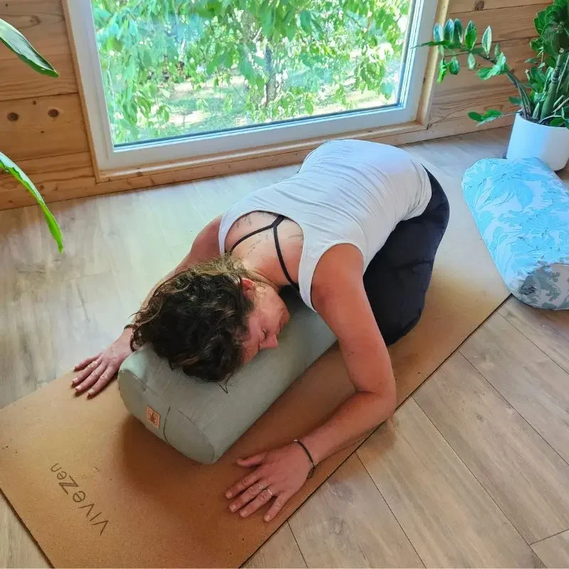 Bolster yoga en lin - Collection Eveil