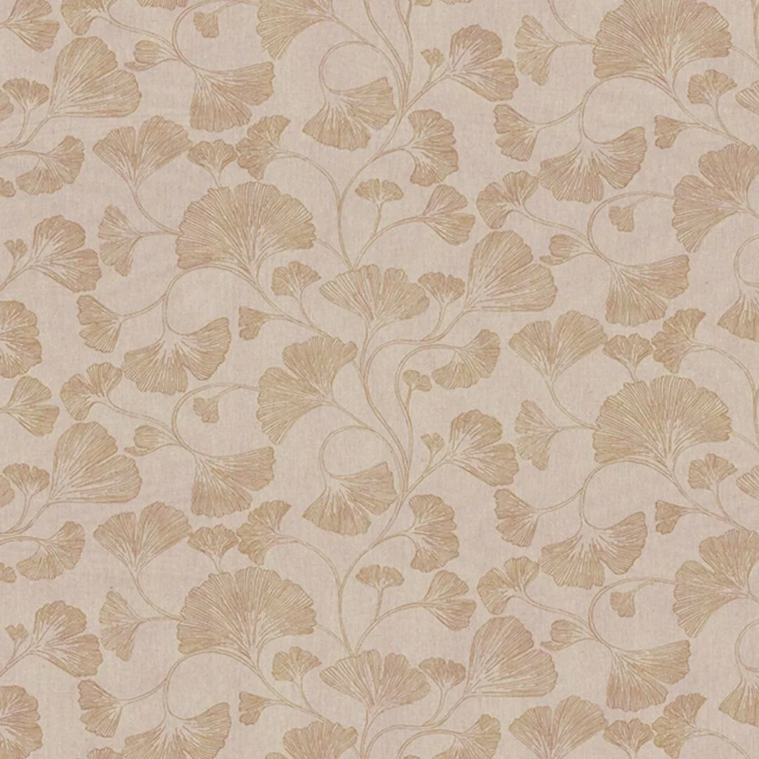 Tissu japonais ginkgo doré