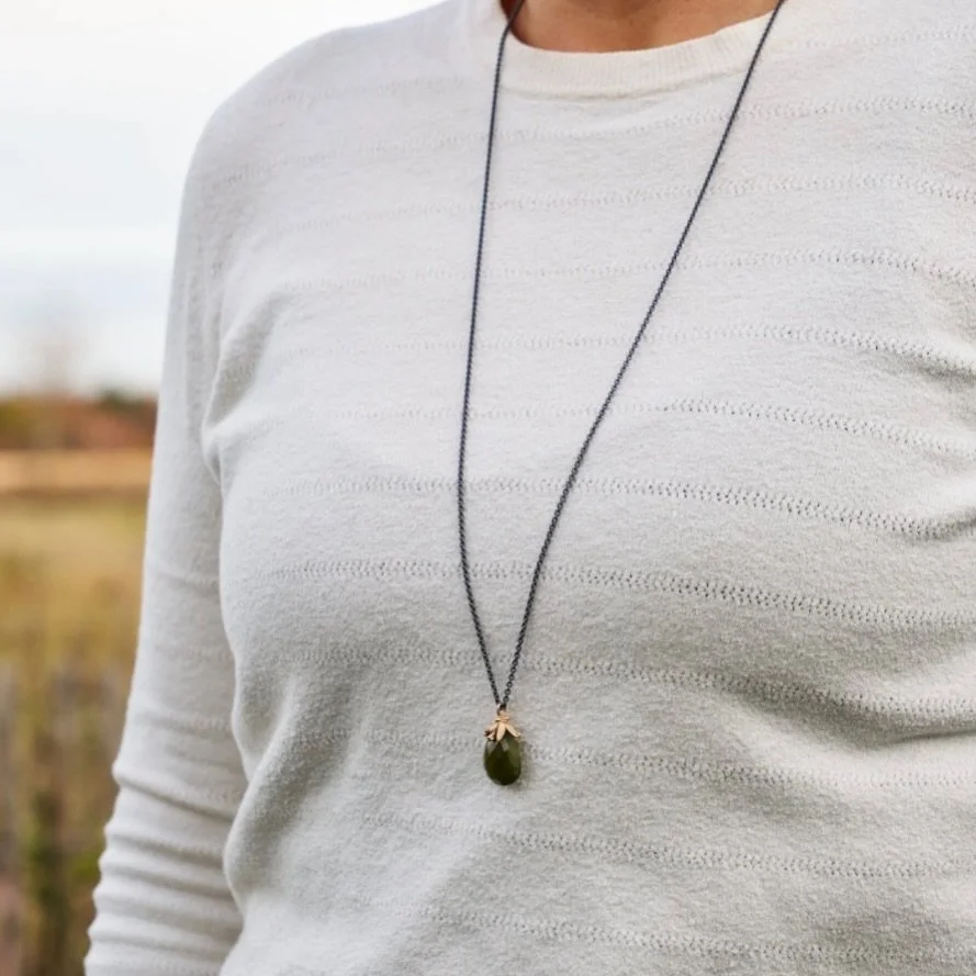 A moss green, faceted vesuvianite wrapped in gold top that looks almost grown, not made. A pendant with a grounded, earty calm. 

https://www.guldmakeriet.eu/shop/p/necklace7

#guldmakeriet #vesuvian #pendant #h&auml;nge #finnsibutik