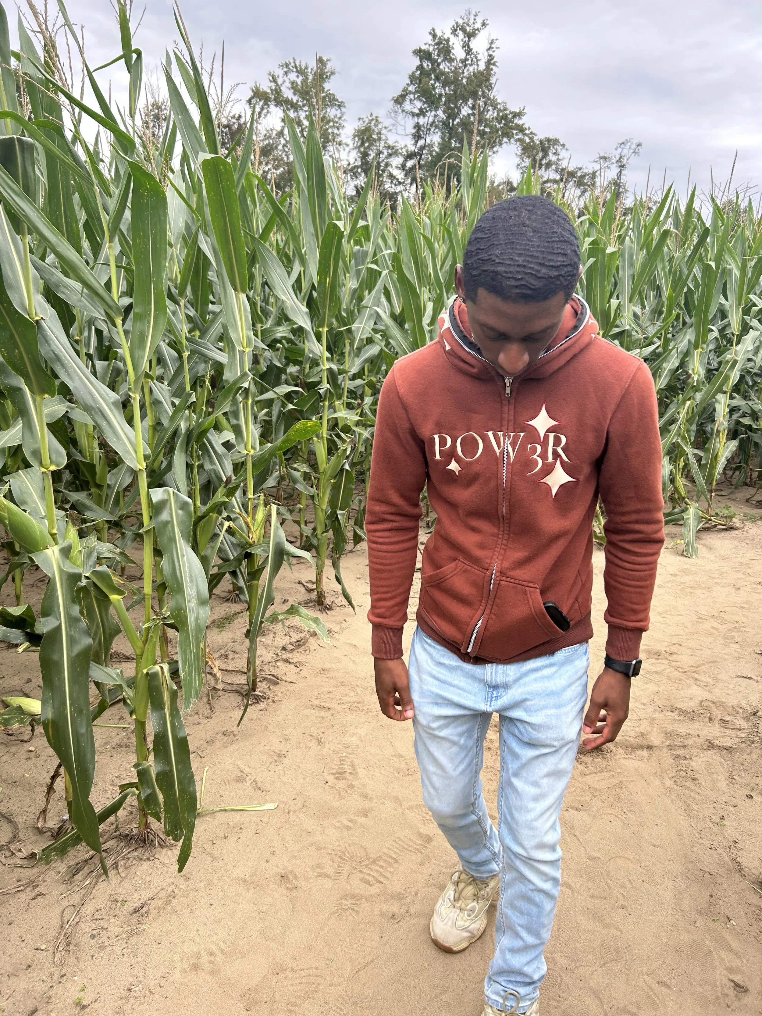 Brown, Tan, Red Full Zip