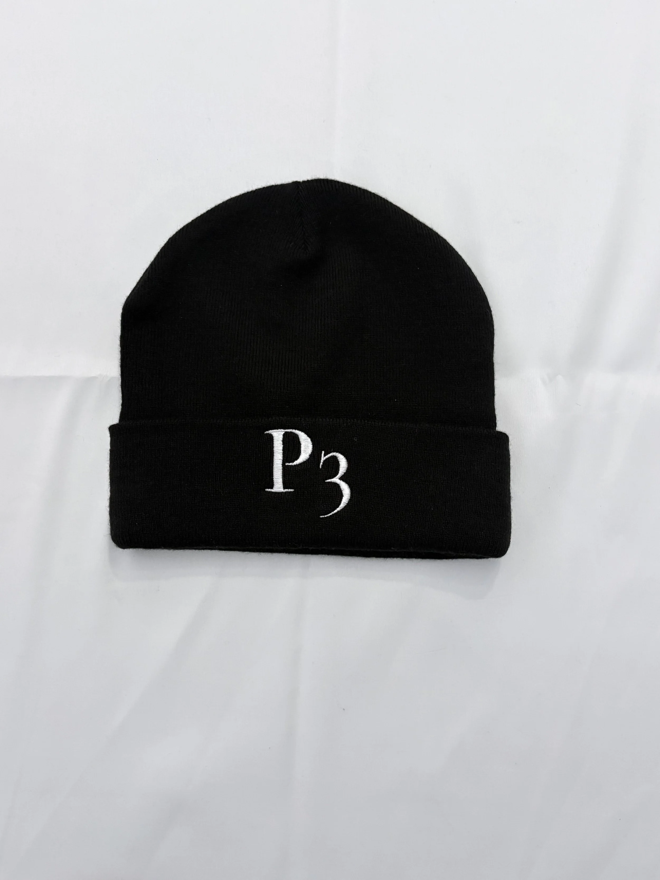 Black Monogram Beanie