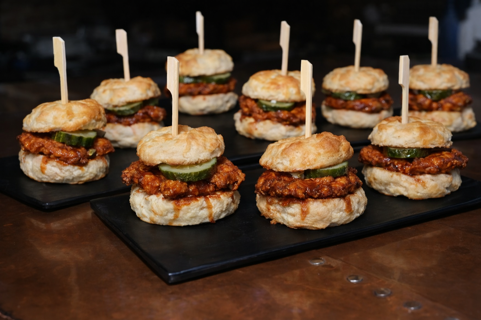 Burntwood chicken sliders pans to-go catering