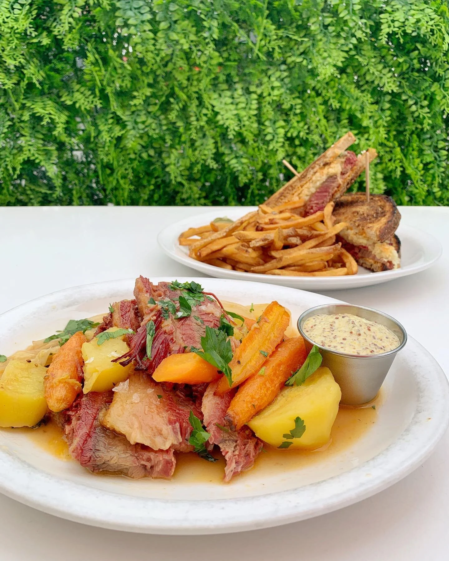 🍀 Happy St. Patrick&rsquo;s Day 🍀 Get your Irish fix today with two specials: corned beef &amp; cabbage - $18 corned beef Rueben - $13