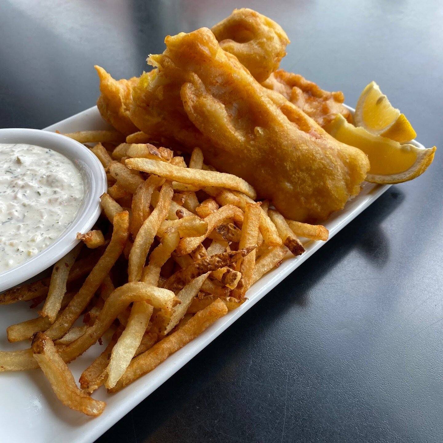 Fridays are for Beer Battered Fish &amp; Chips &mdash; available for a limited time only! 🍟🍻

#24Diner #DowntownAustinTx #CentralAustin #EaterAtx #FishNChips #LimtedTimeOnly #FishFriday
