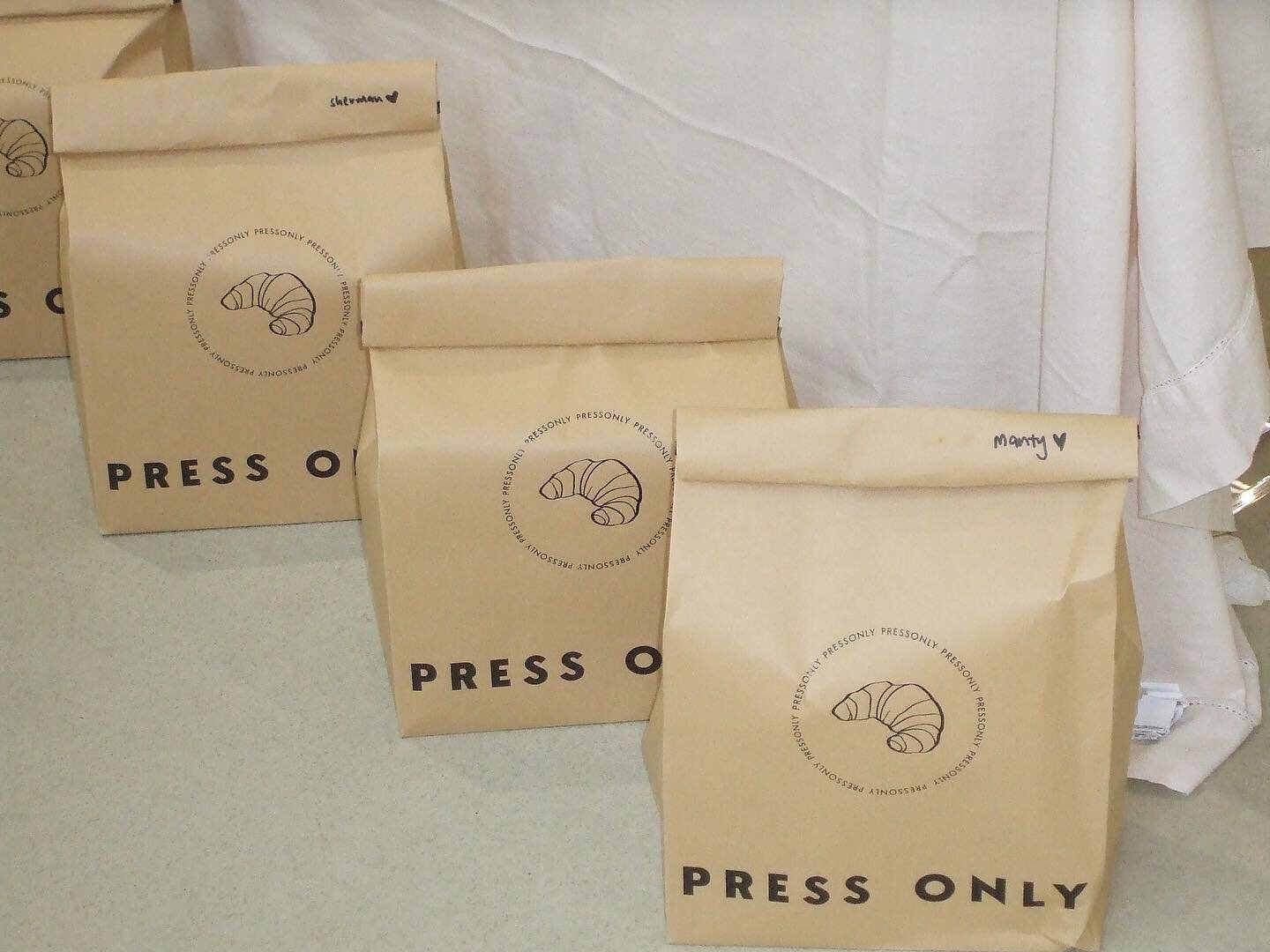 bags for our cake and cake rings