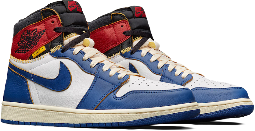 nike jordan 1 retro high union los angeles blue toe