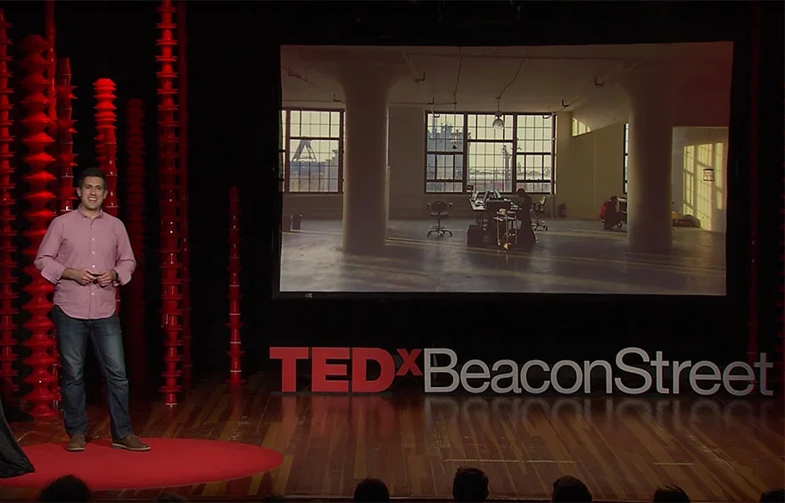 Tom Baran presents at TEDx Beacon Street: Bringing holograms to print media