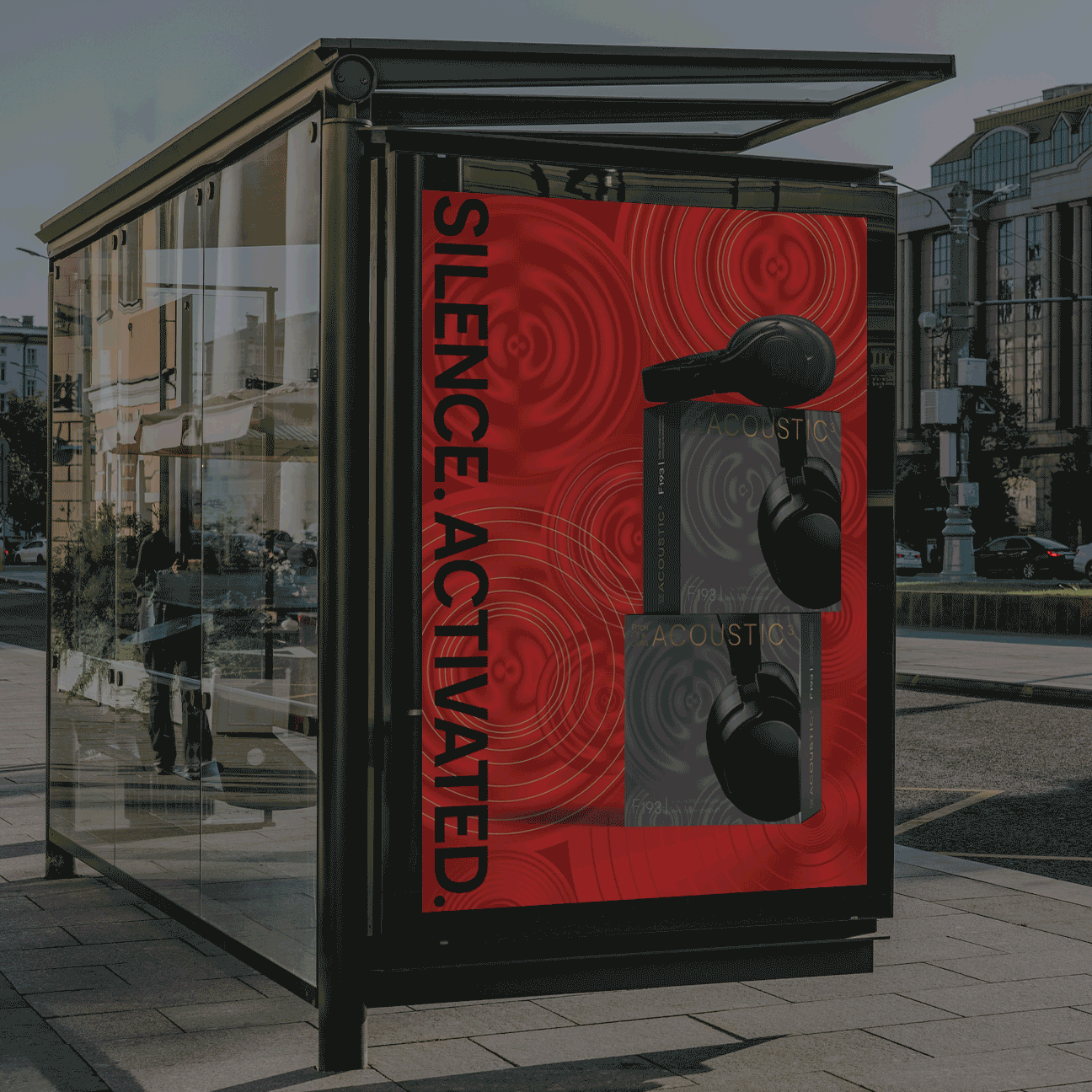 Conveying an audio experience in print with optical illusions