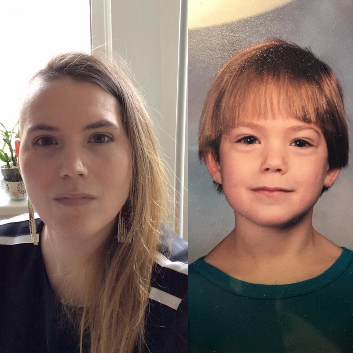 Found these photos and I can&rsquo;t stop laughing 😂 I guess 4-year-old me was just as skeptical of the status quo as present me, and rocking an asymmetrical haircut (although that one was far less intentional-look at my ears 😂)