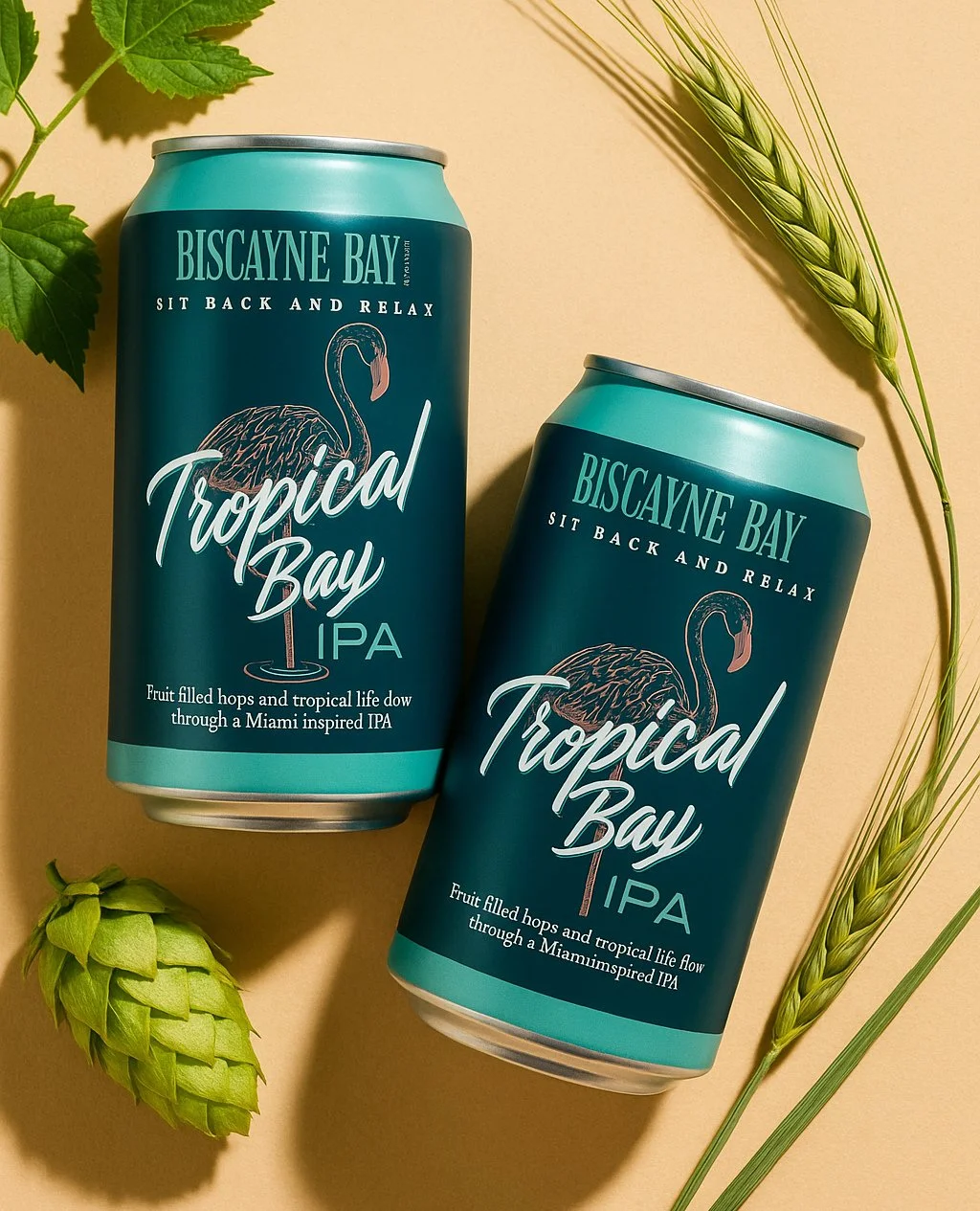 Hops, heat, and Miami energy. Tropical Bay IPA is always in season. 🌞🍻