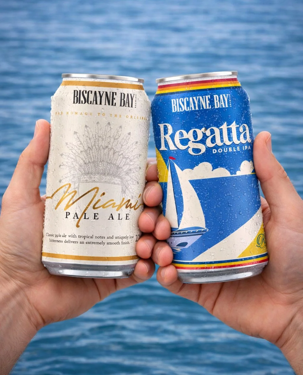 Hold the view. Hold the beer. #BiscayneBayBrewing