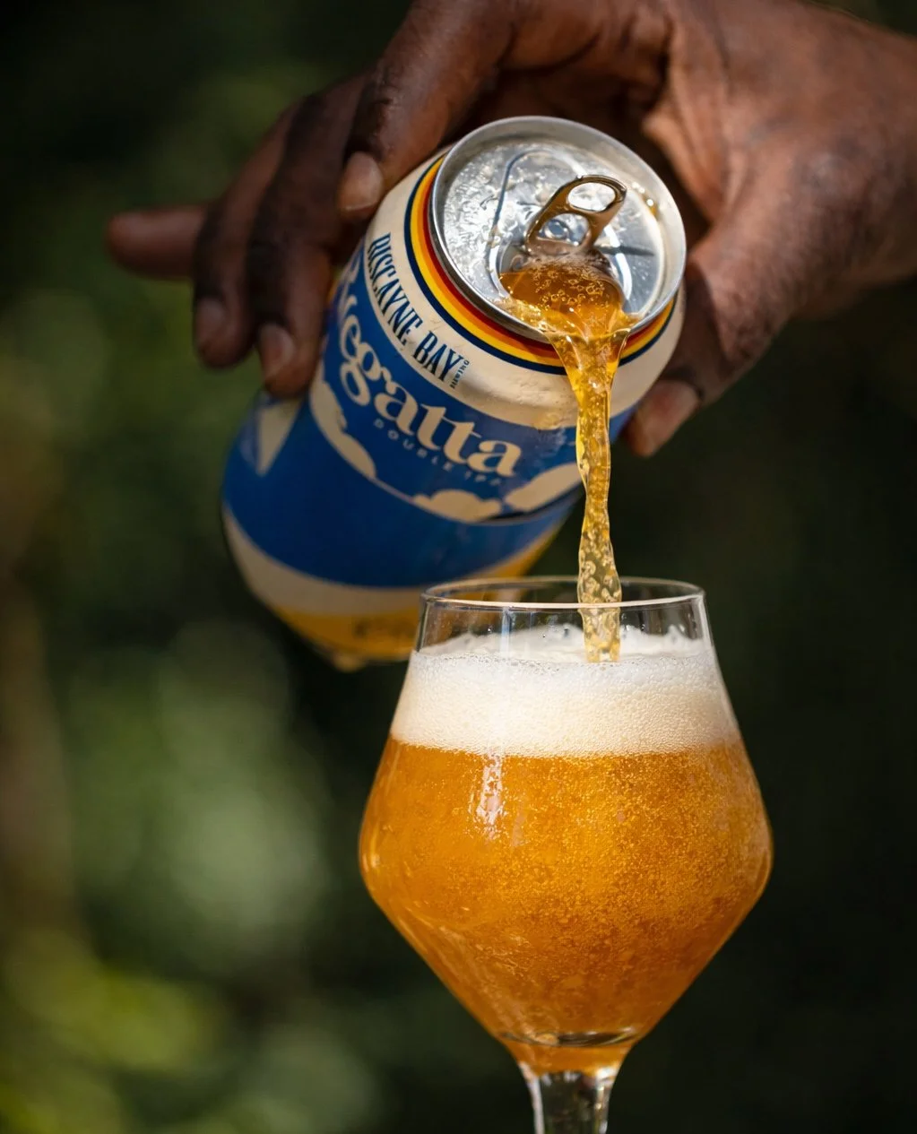 That steady pour never misses. Clean, crisp, and perfectly refreshing. #biscaynebaybrewing
