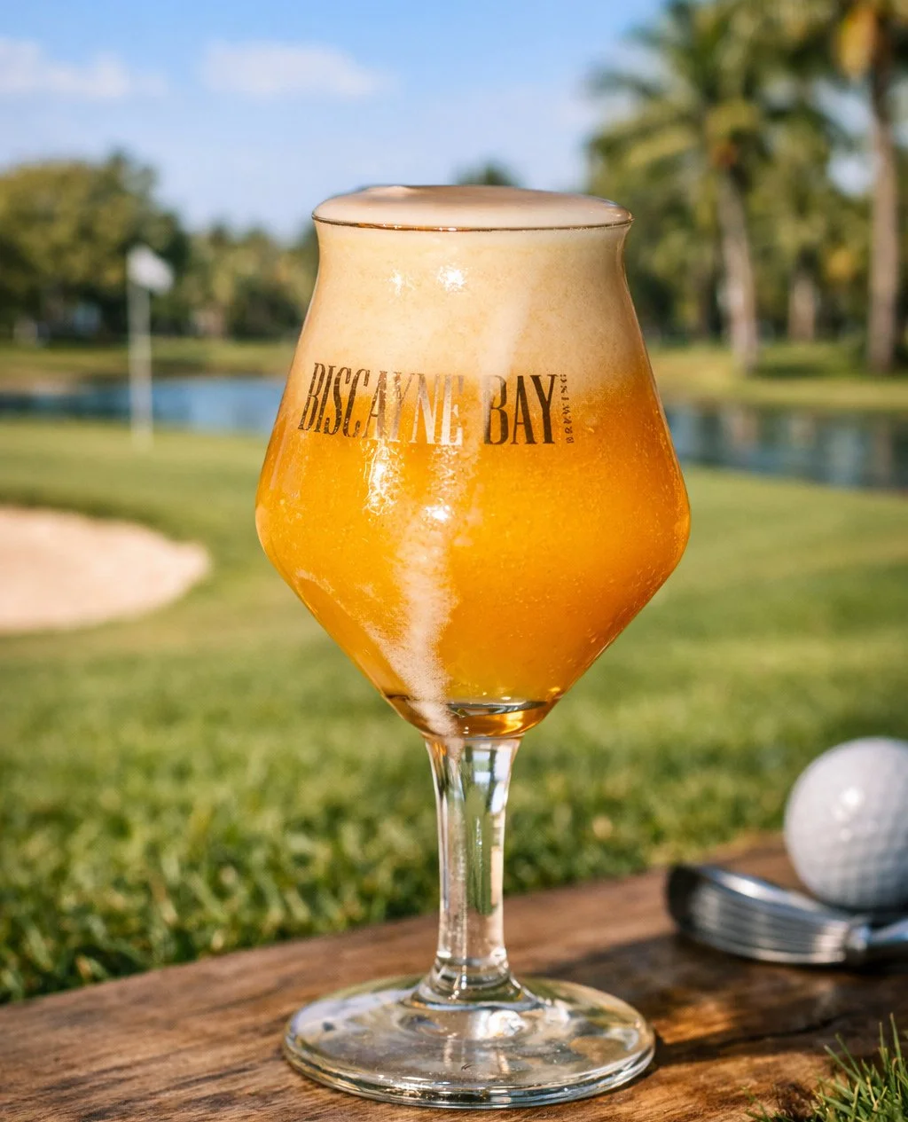 Crisp Biscayne Bay and a day on the course. Does it get much better than this? #biscaynebaybrewing