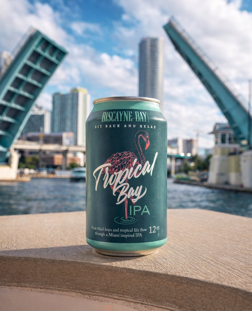Dockside views deserve something clean and crisp. Tropical Bay IPA delivers bold flavor with a smooth, refreshing finish. #biscaynebaybrewing