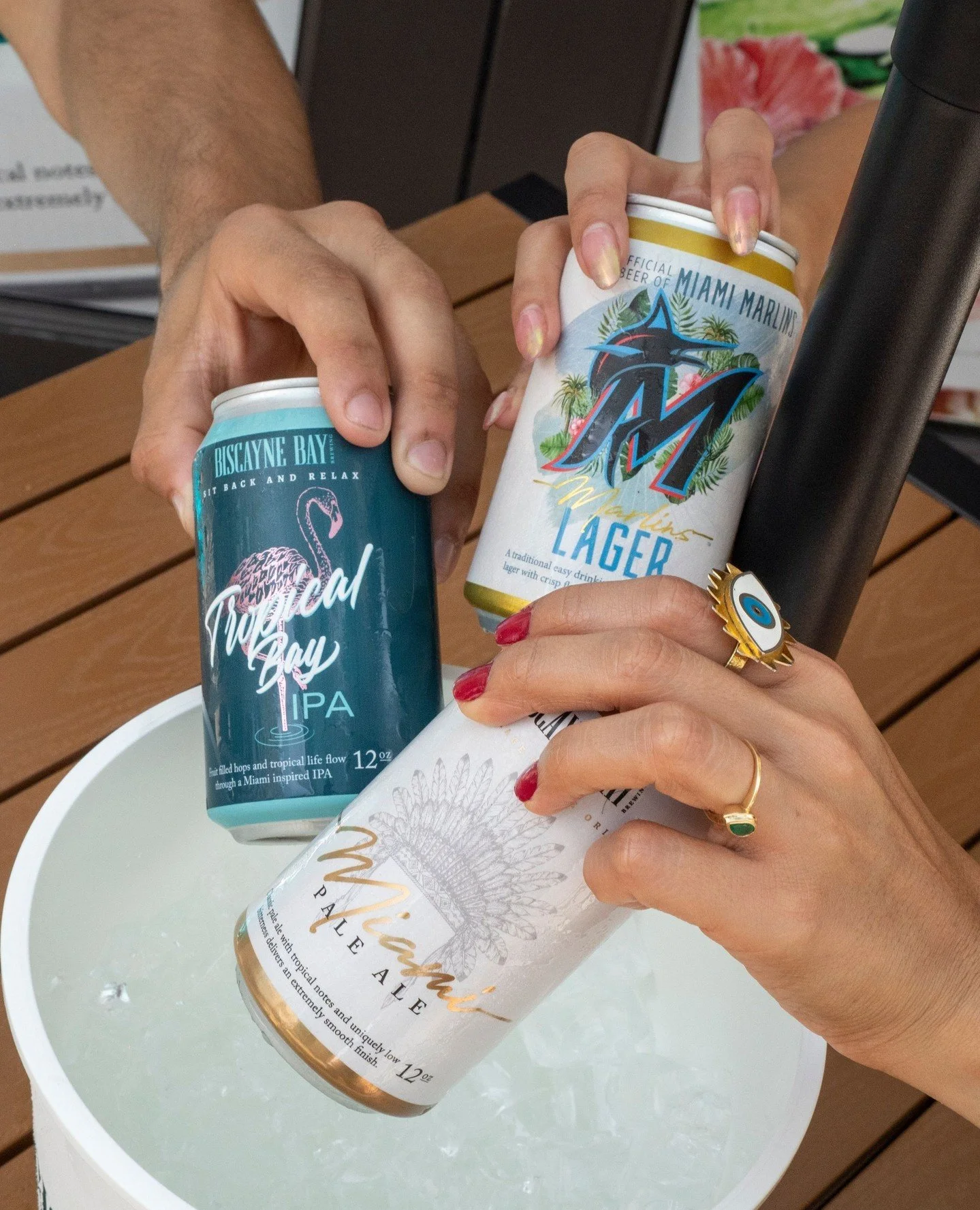 Tropical Bay IPA. Marlins Lager. Miami Pale Ale. 🍺 Pick your player! #BiscayneBayBrewing #CraftBeer #Miami #CraftBeerMiami #TropicalBayIPA