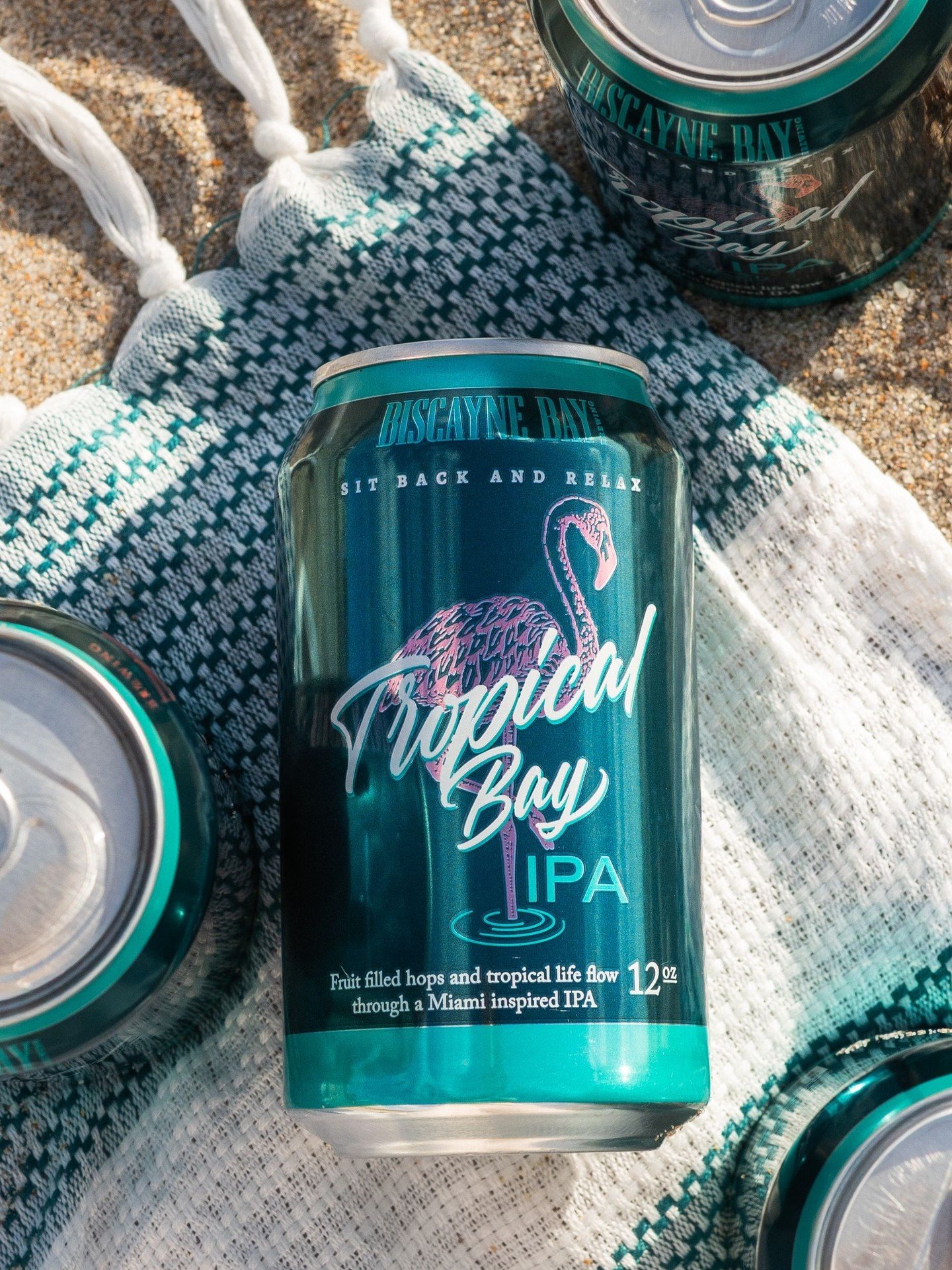 Where every sip feels like a beach day. Grab a Tropical Bay IPA, kick back, and soak in the tropical vibes. 🌴✨ #BiscayneBayBrewing #TropicalBayIPA⁠
#craftbeer #craftbeerlife #beertime