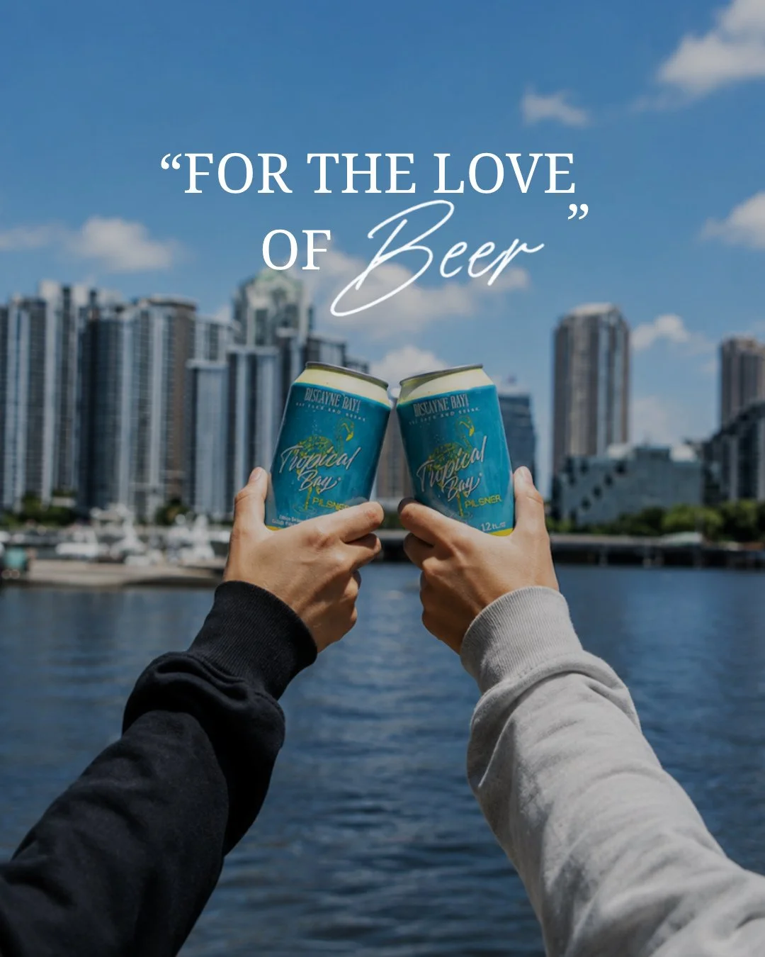 For the love of beer, good times, and the people we share them with. 🍻 Happy National Beer Lover&rsquo;s Day!⁠
⁠
#BiscayneBayBrewing #TropicalBayIPA #BrewedInMiami #CraftBeer #DrinkLocal #BeerASMR #CanningLine #BreweryLife