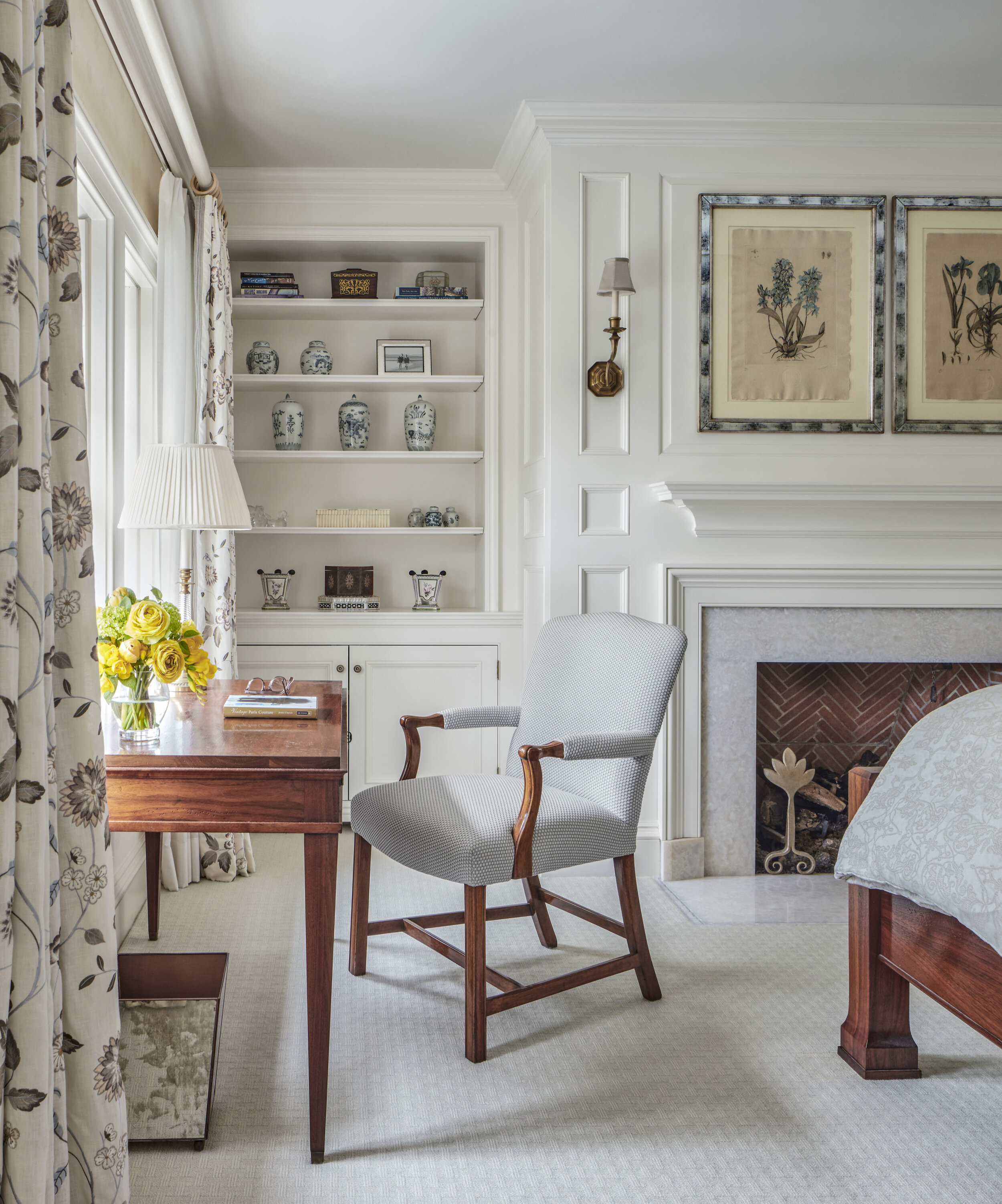 Colonial home in Greenwich CT, wainscoting millwork