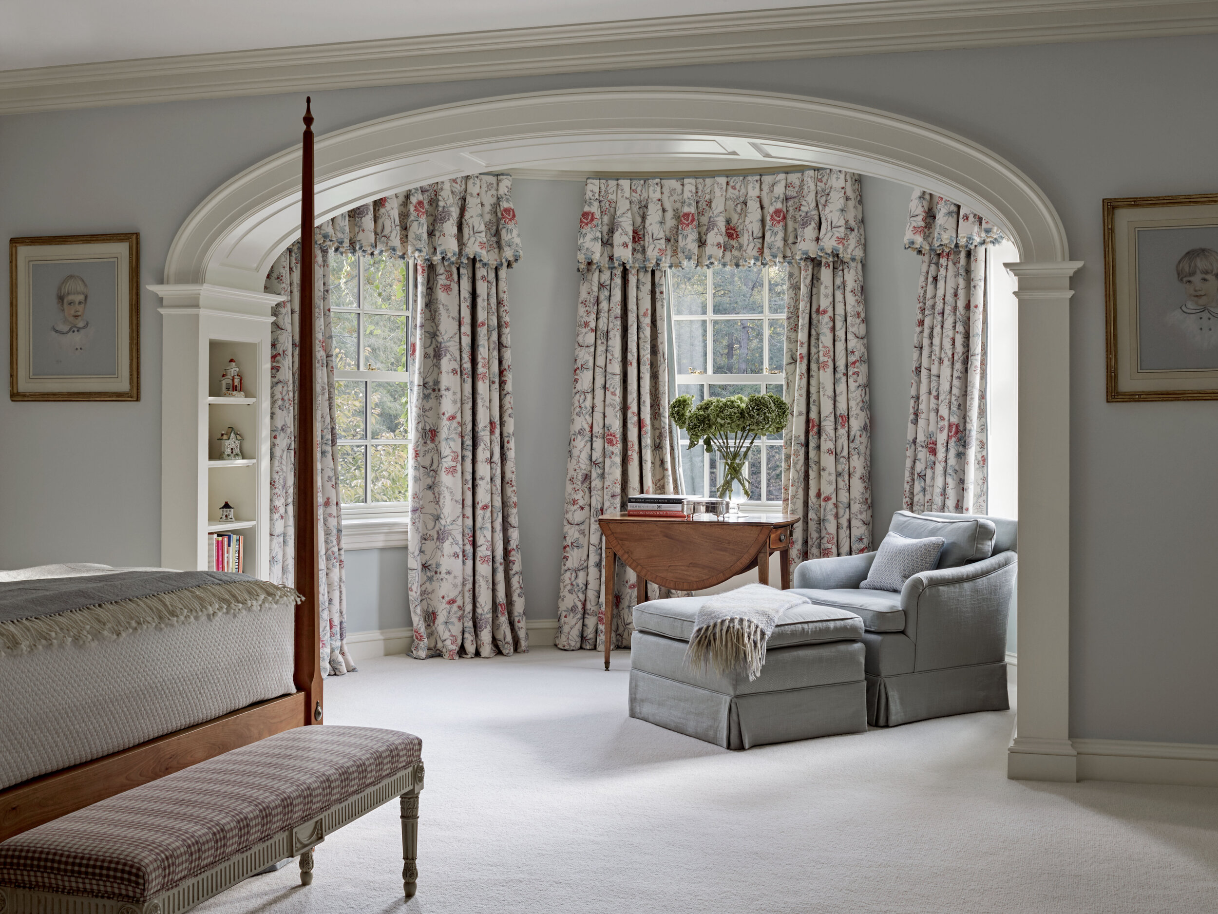 Colonial home in Greenwich CT, built-in cabinetry millwork