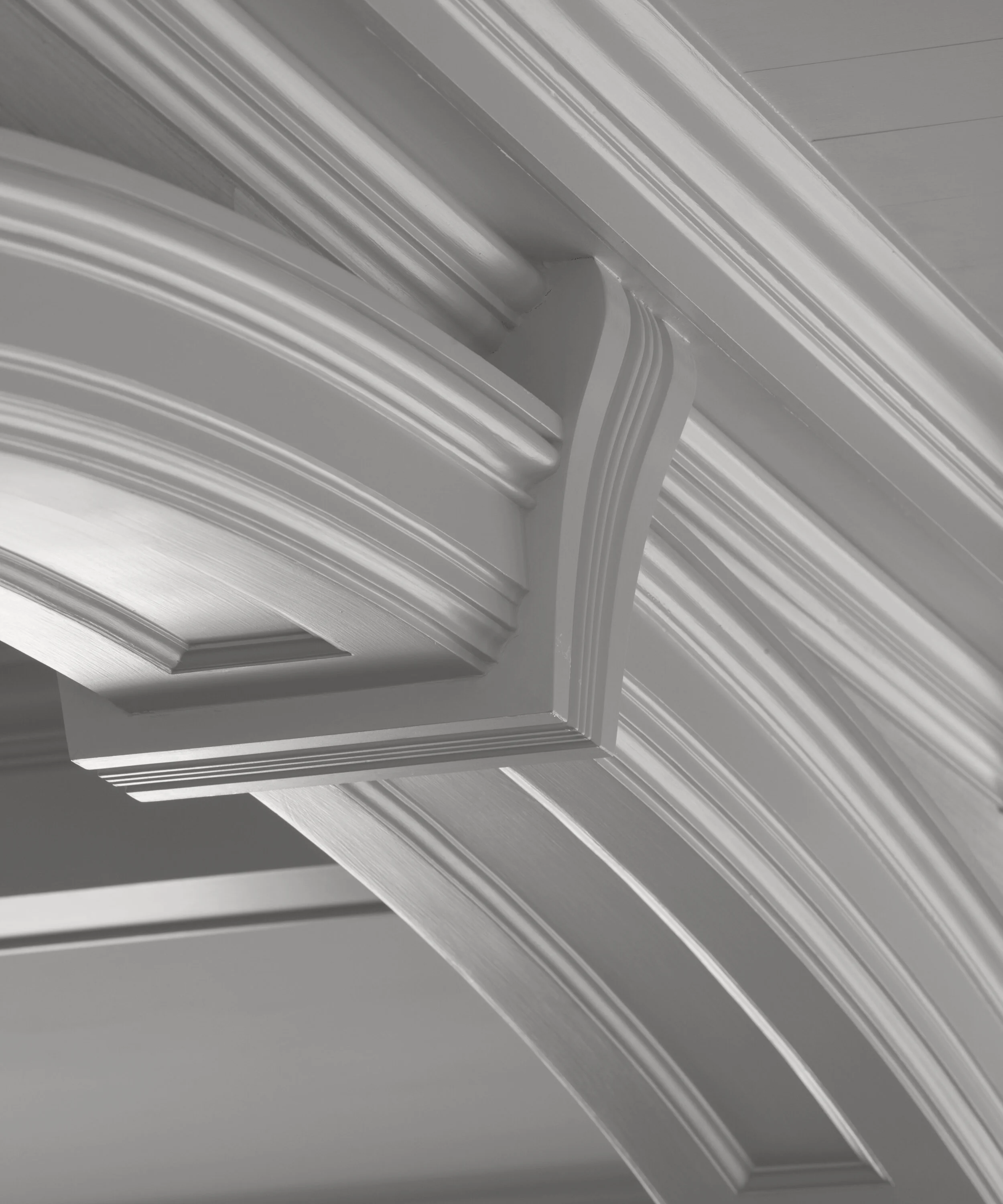 Colonial home in Greenwich CT, custom wall paneling detail