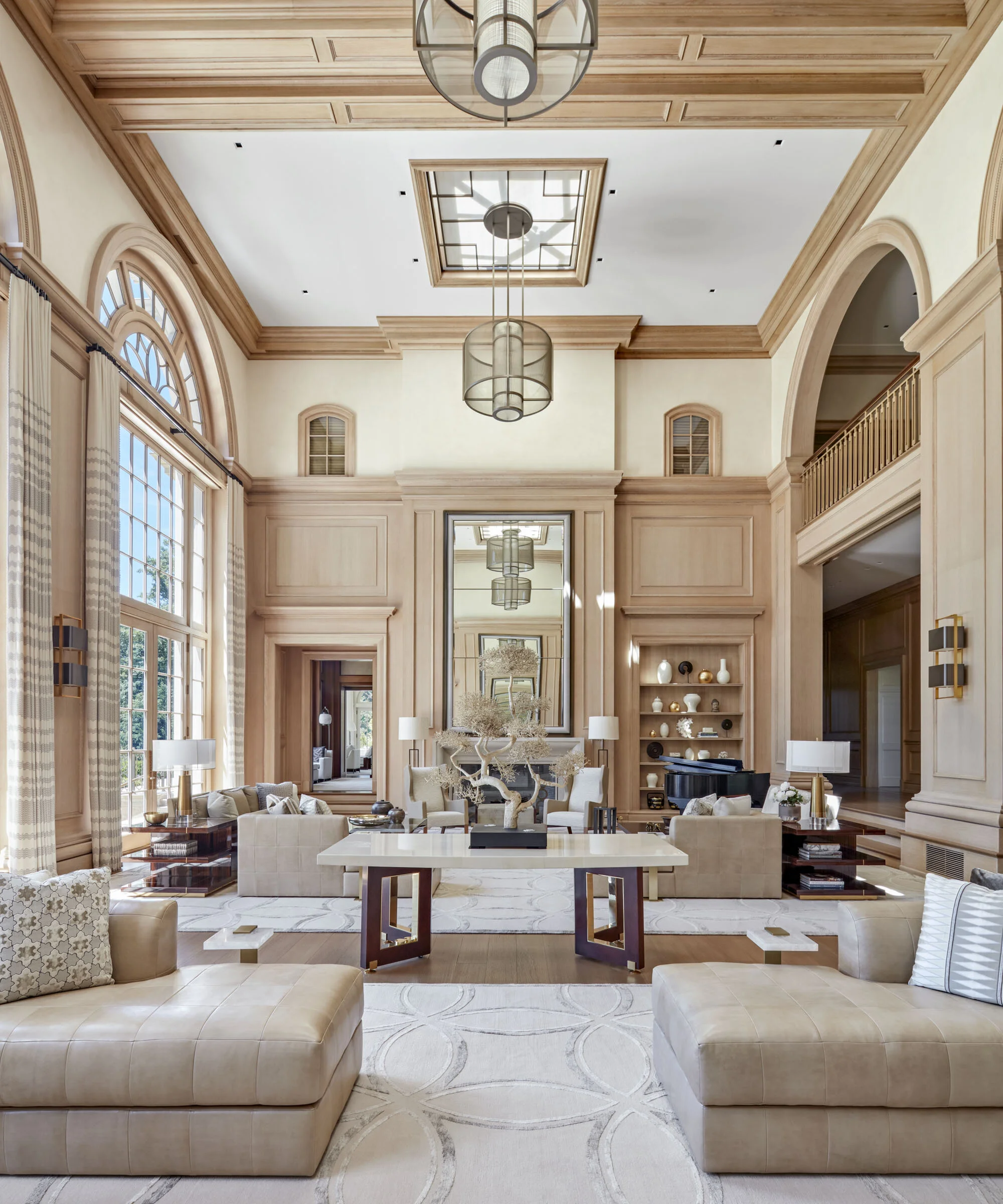 Shingle style home in Greenwich CT, interior trim millwork