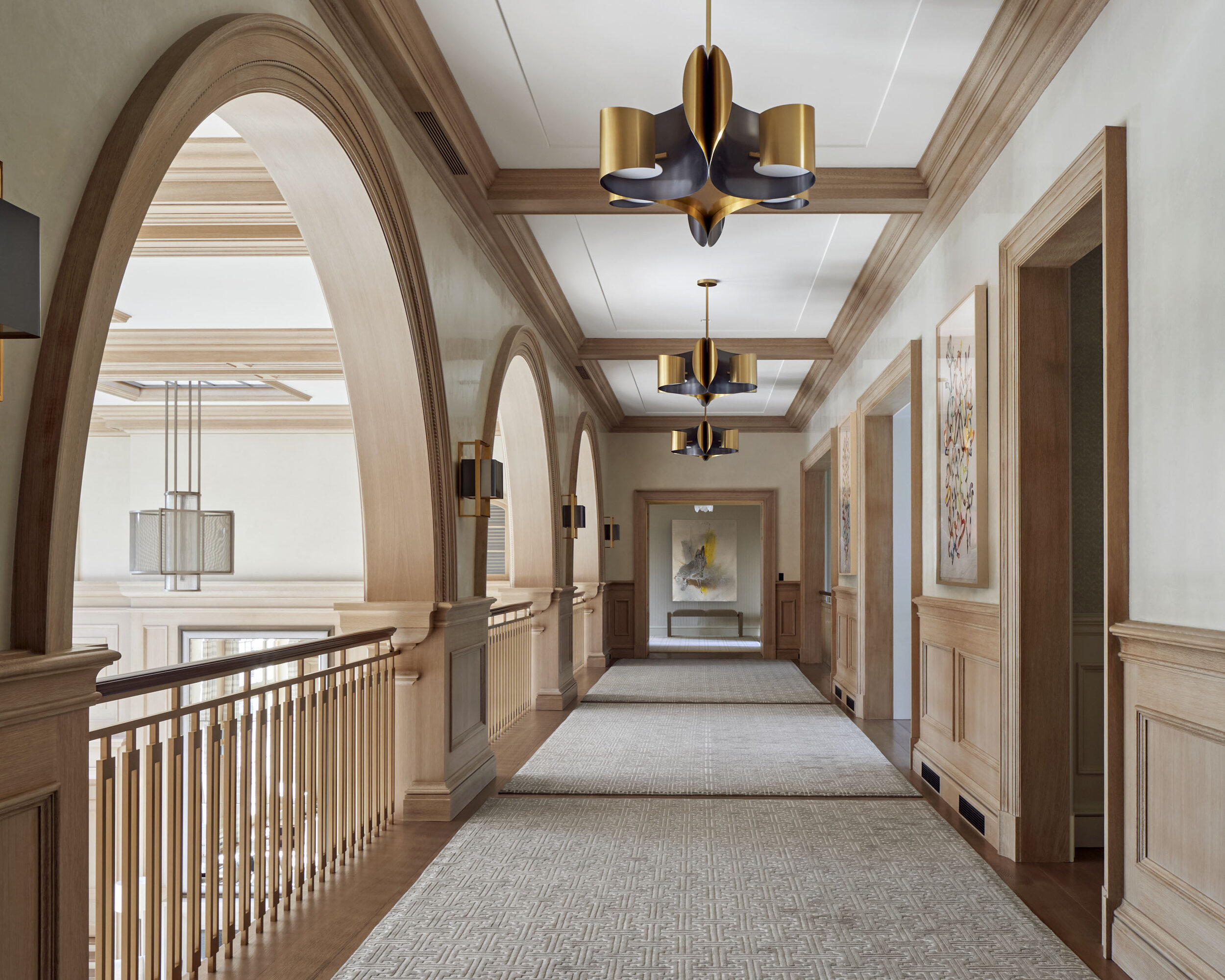 Georgian home in Greenwich CT, formal room paneling millwork