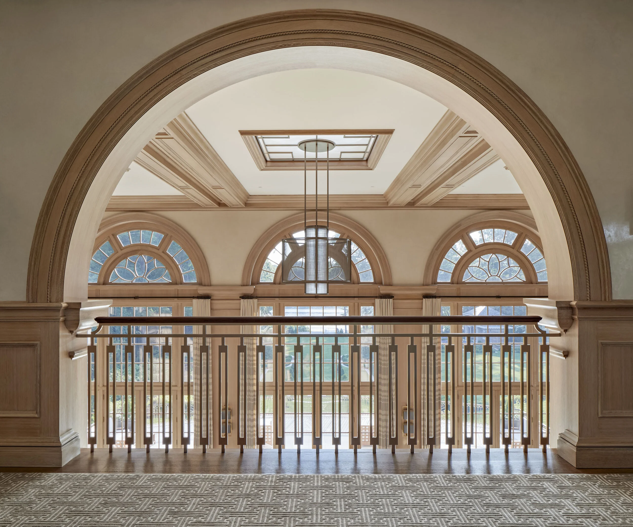 Georgian home in Greenwich CT, formal room paneling millwork detail