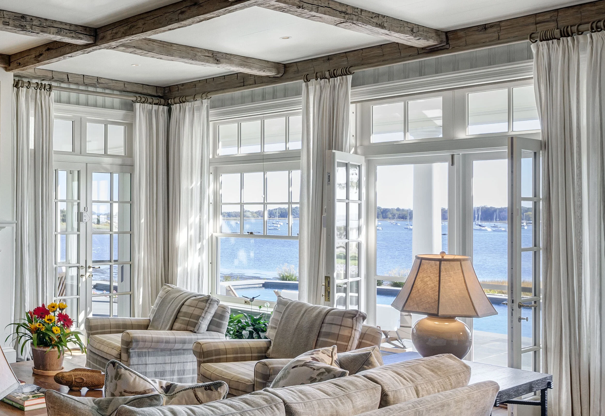 Georgian home in Greenwich CT, formal sitting room