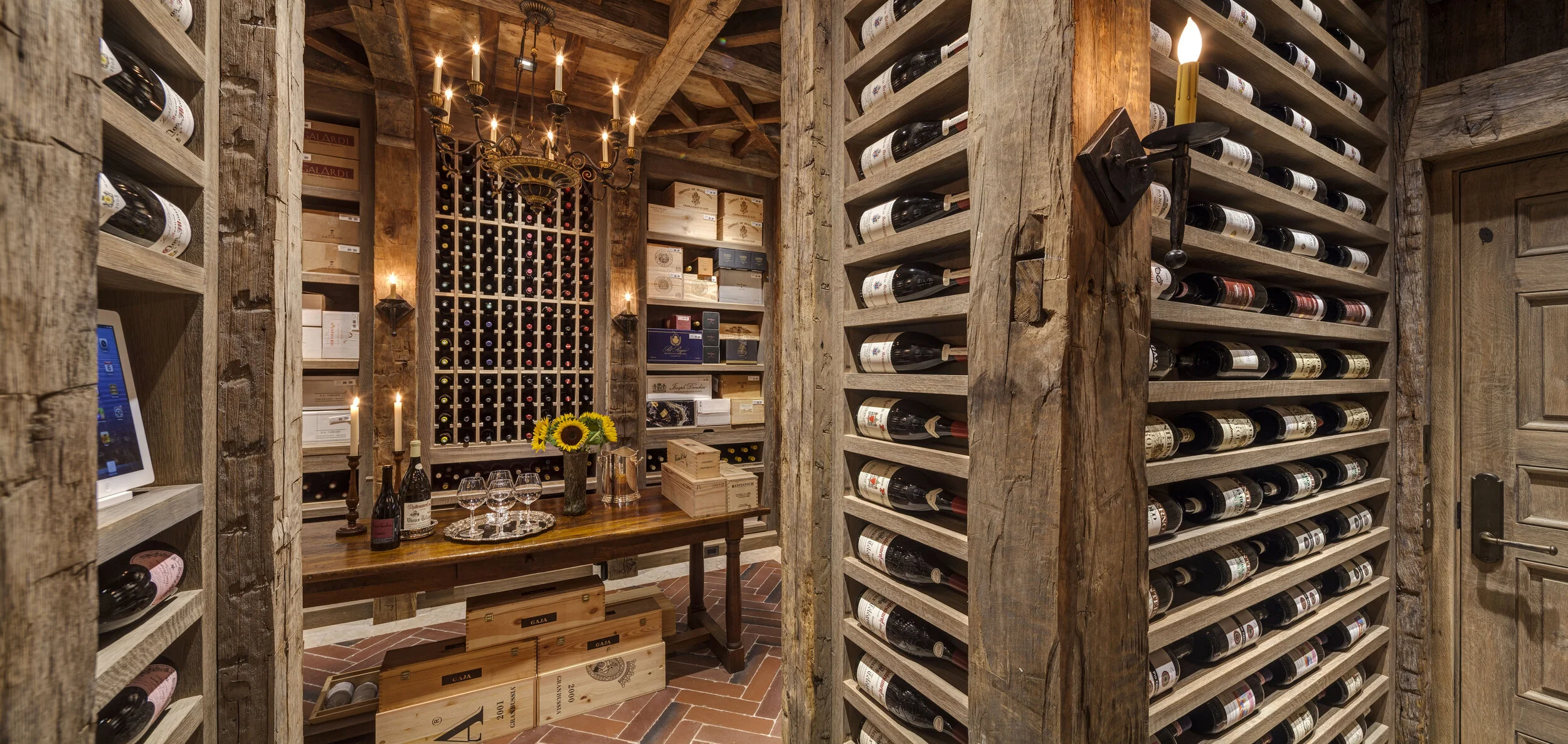 Colonial home in Greenwich CT, wine cellar