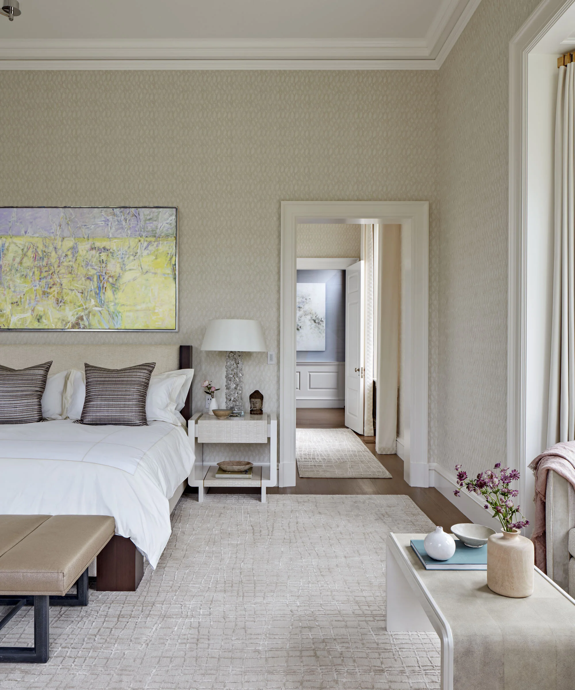 Georgian home in Greenwich CT, bedroom dressing room
