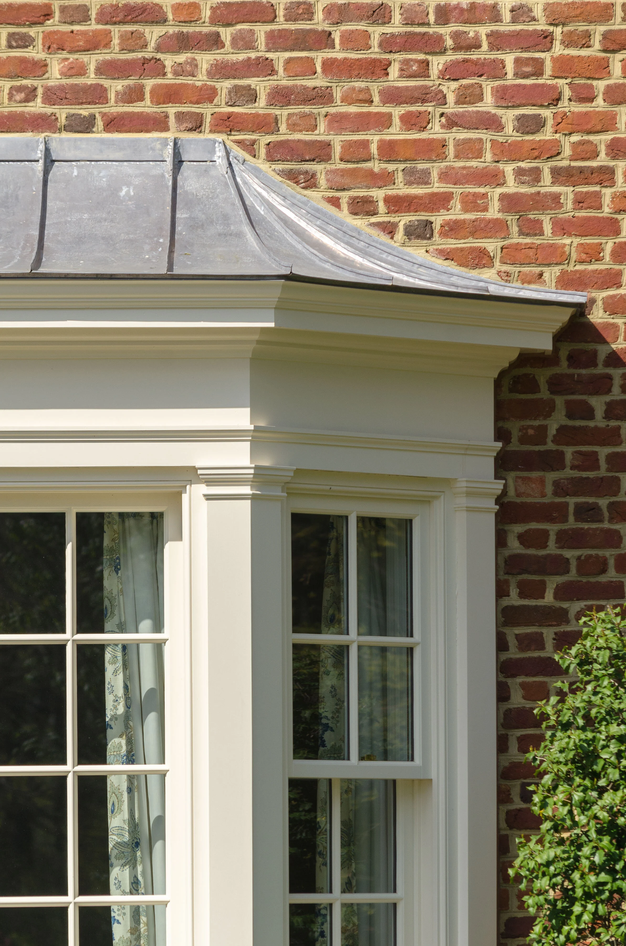 Colonial home in Greenwich CT, divided light window