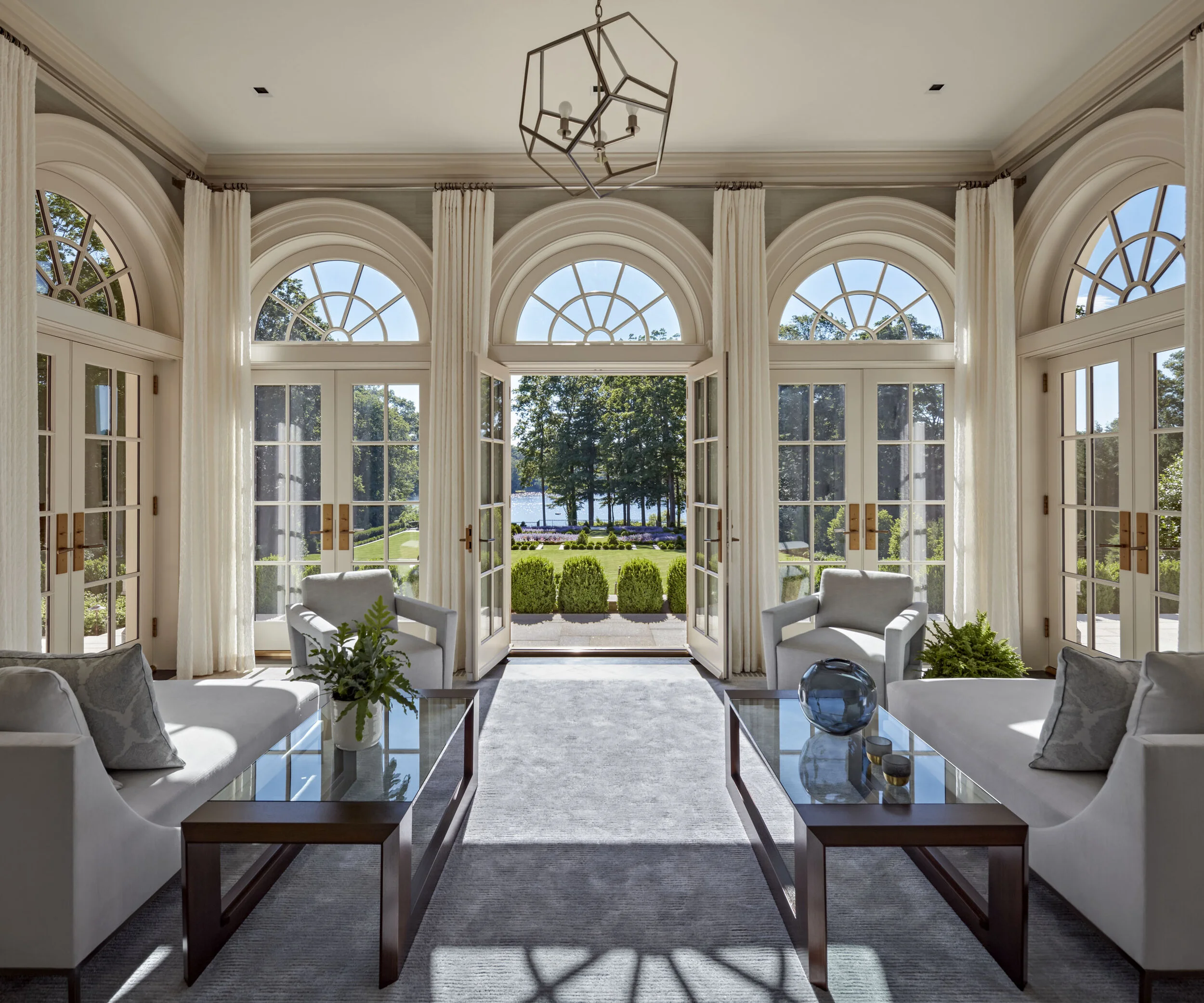 Shingle style home in Greenwich CT, eyebrow window