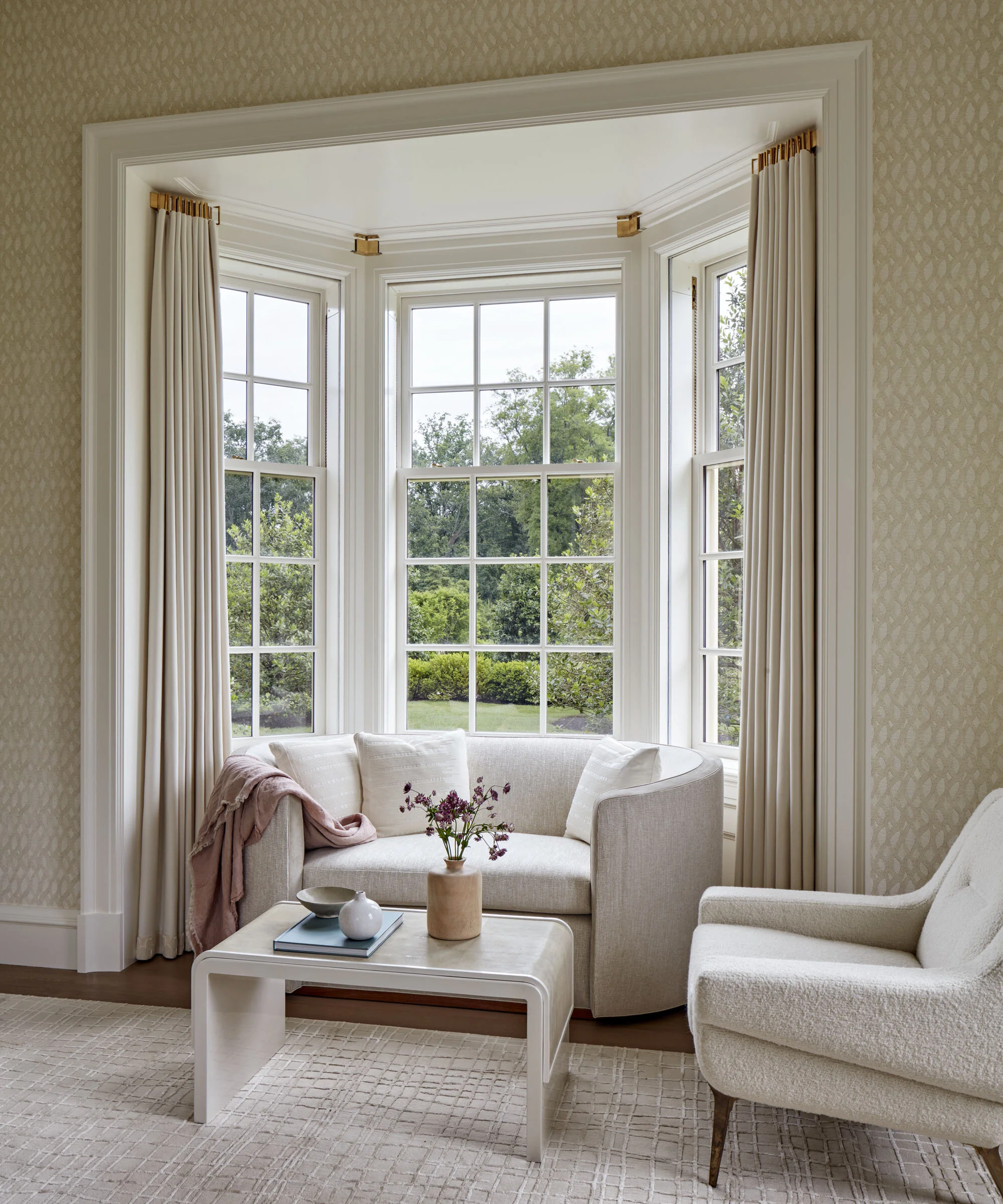 Tudor home in Greenwich CT, diamond pane window