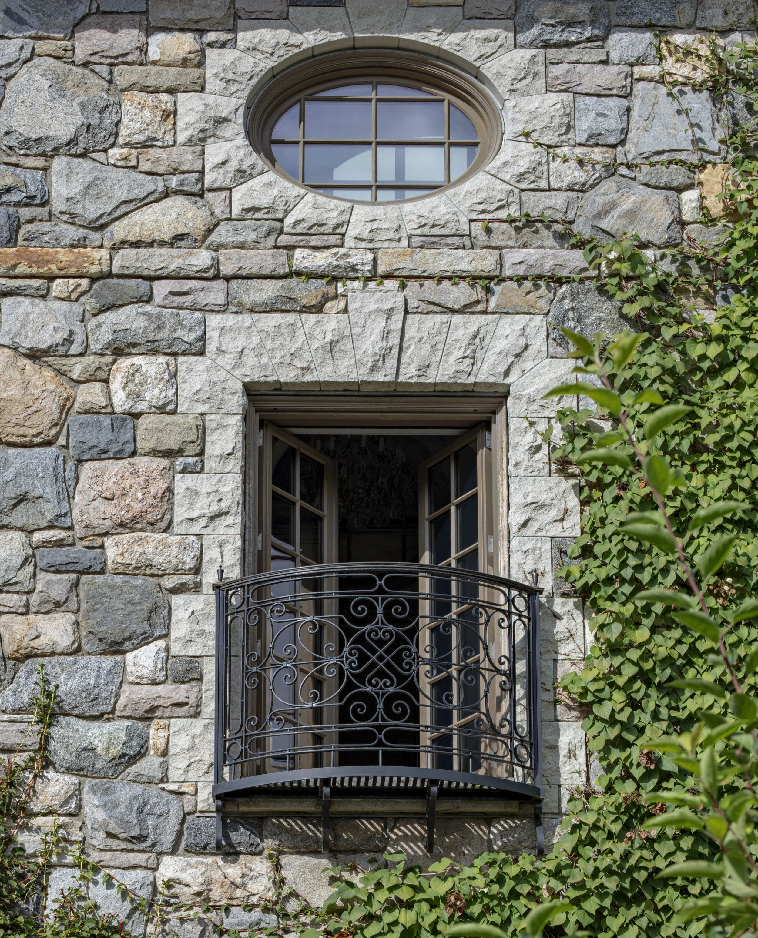 Tudor home in Greenwich CT, exterior decorative verge board