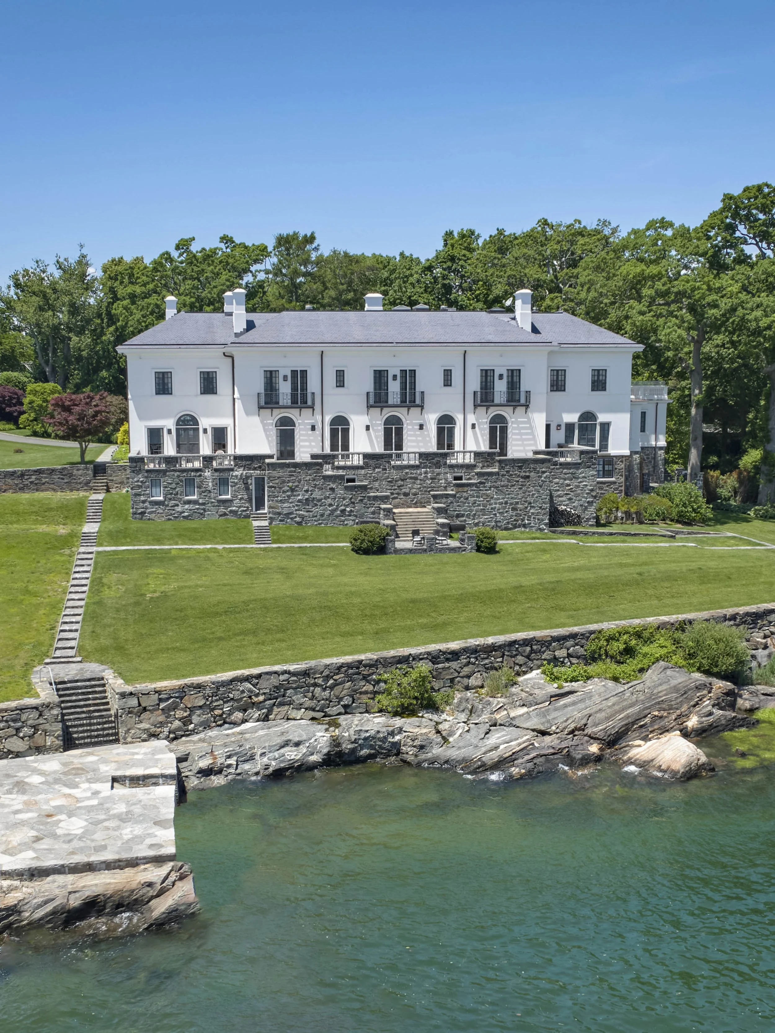 Waterfront Mediterranean Home