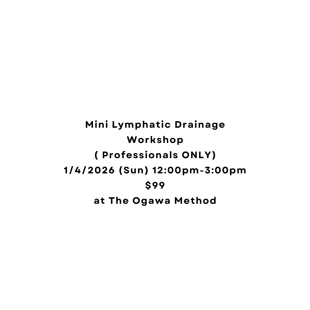 Mini Lymphatic Drainage Workshop 1/4/2026